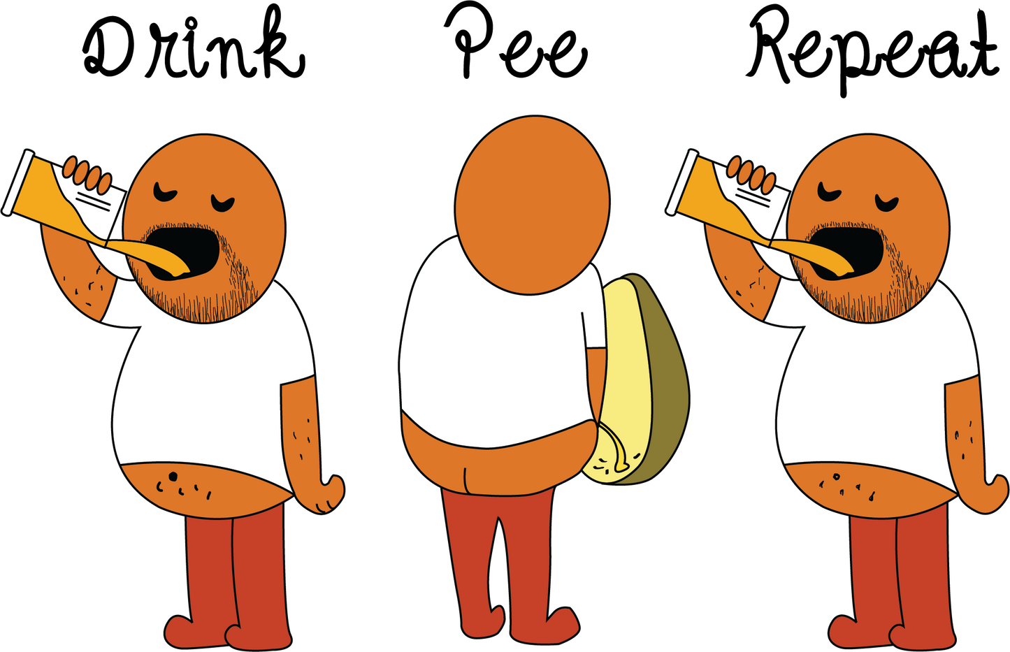 Bilkool Drink Pee Repeat Aluminium Sipper Bottle 750 ml