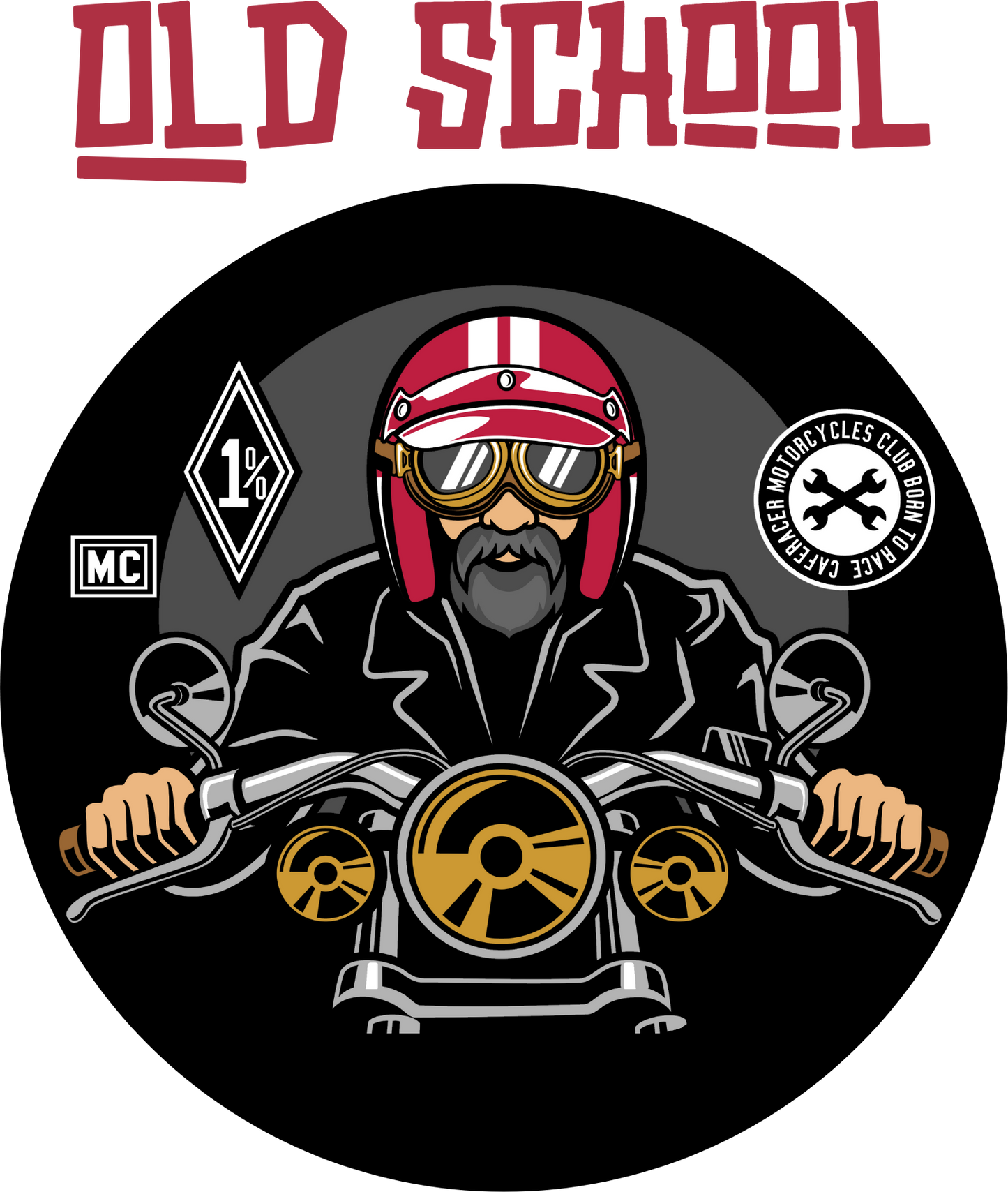 Bilkool Old School Biker Aluminium Sipper Bottle 750 ml