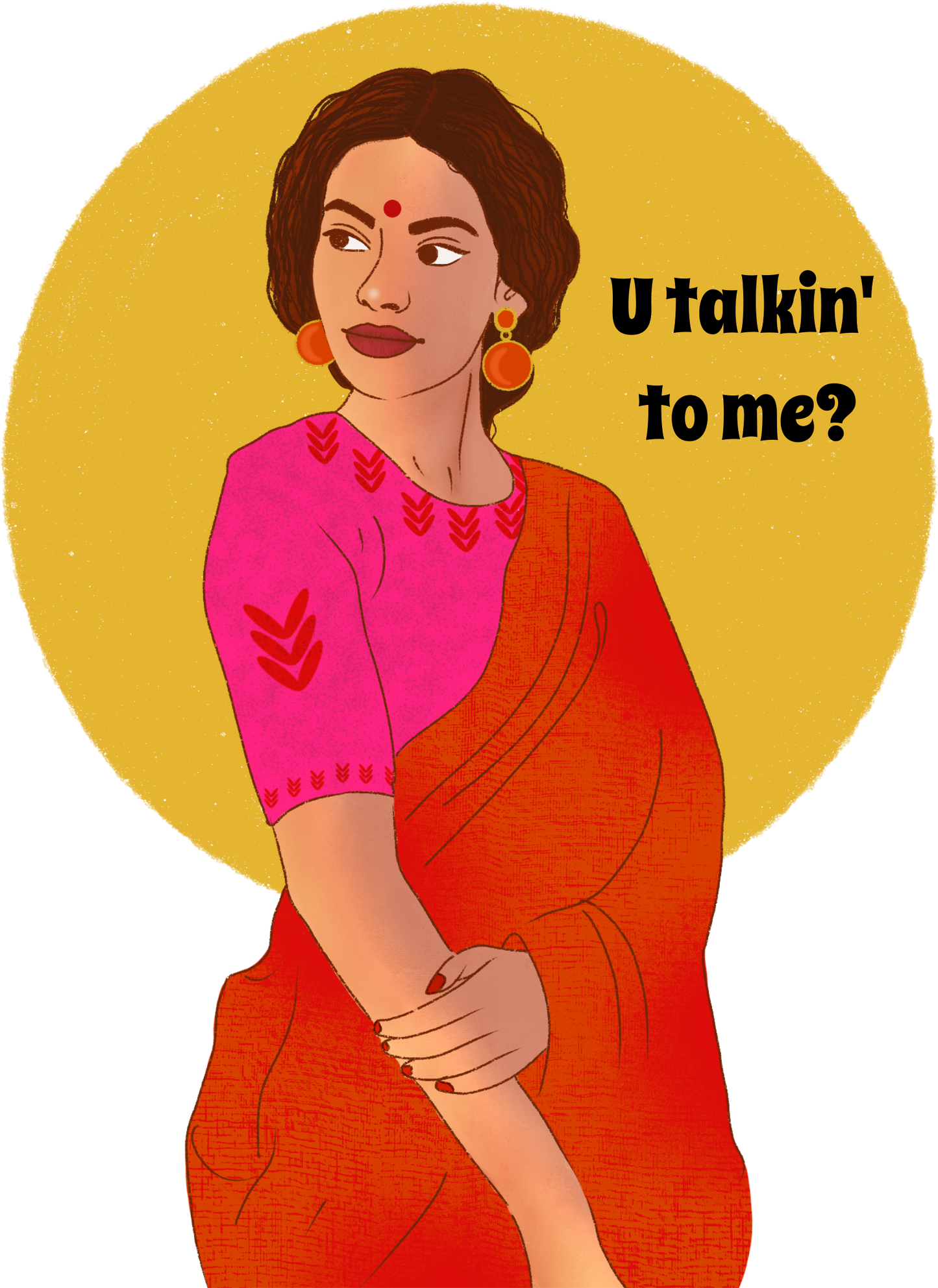 Bilkool Woman Talking to Me Aluminium Sipper Bottle 750 ml