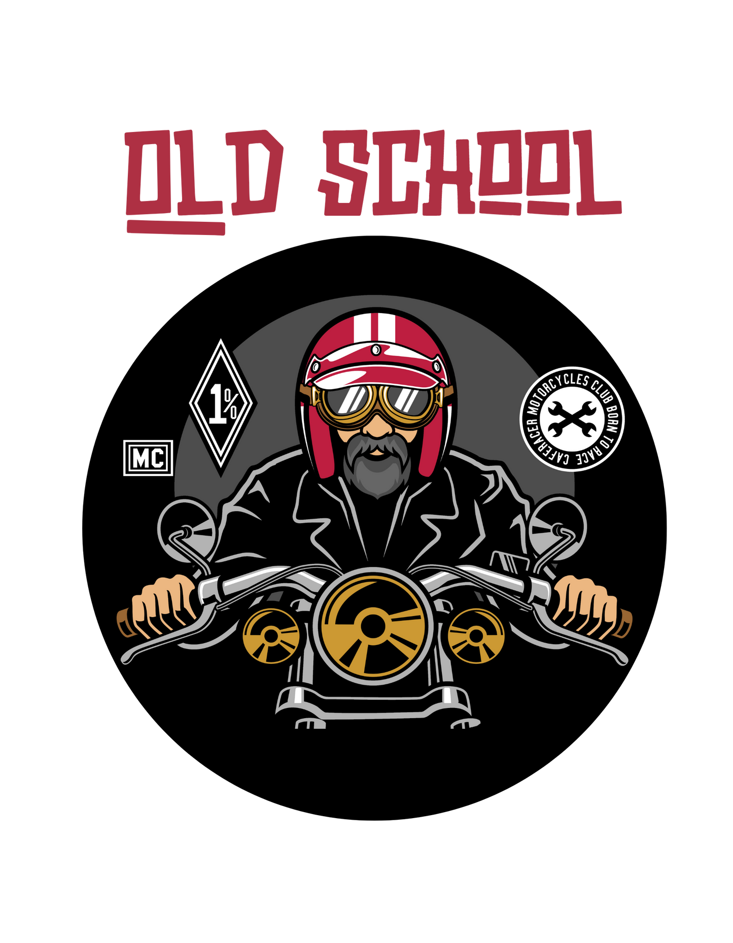 Bilkool Old School Biker Cotton Hoodies