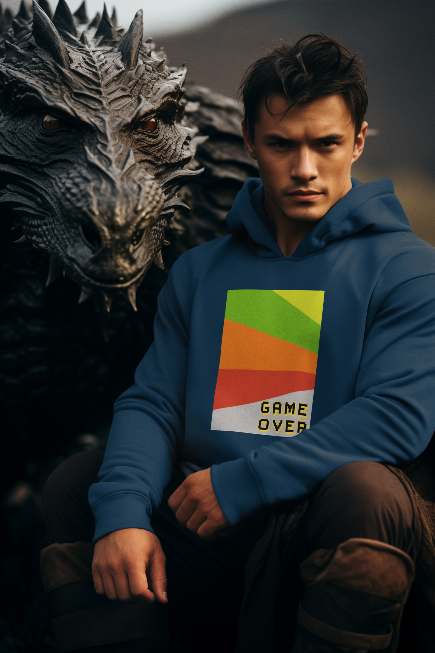 Bilkool Game Over Cotton Hoodies