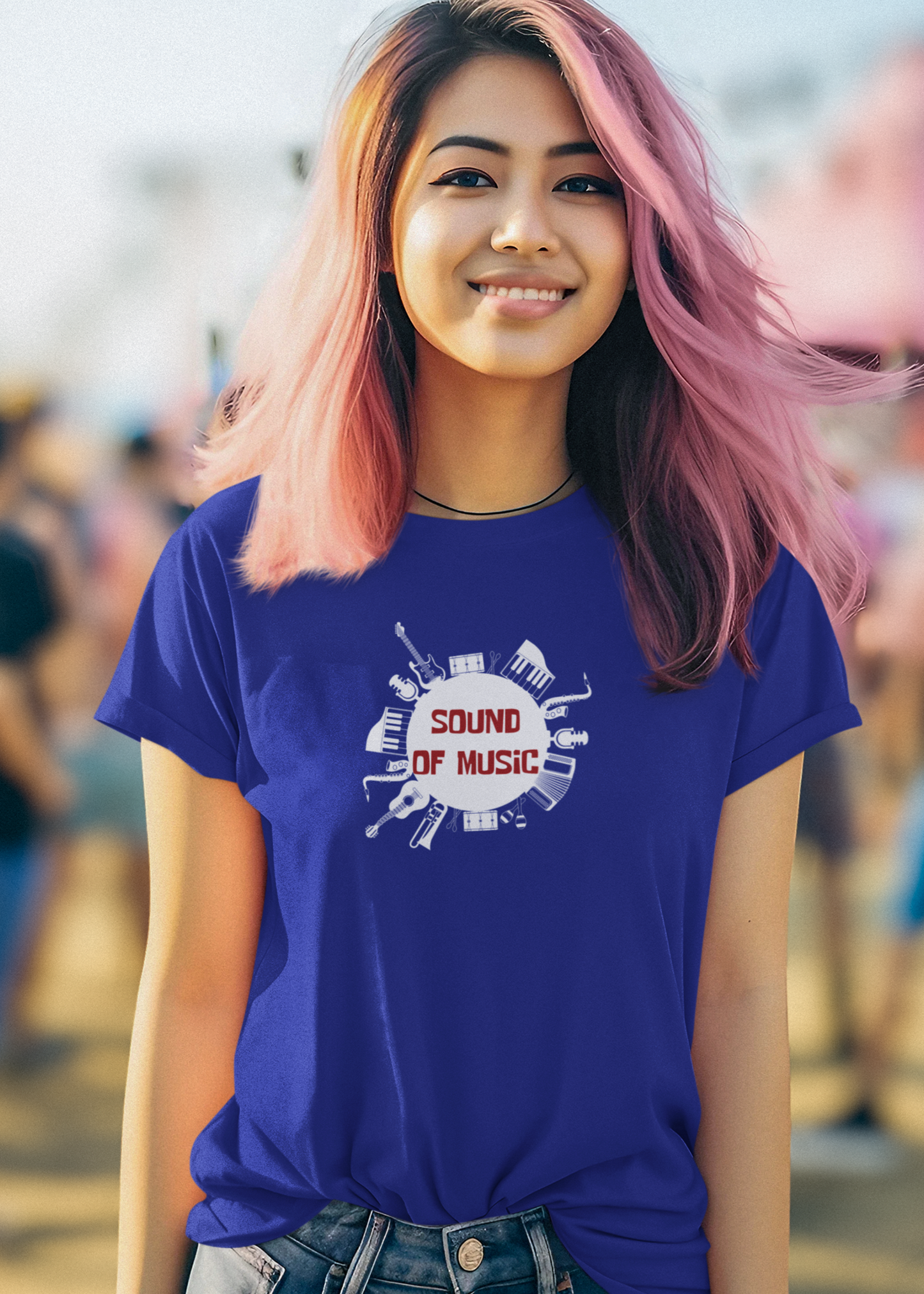 Bilkool Sound Of Music Cotton Half Sleeve T-Shirt