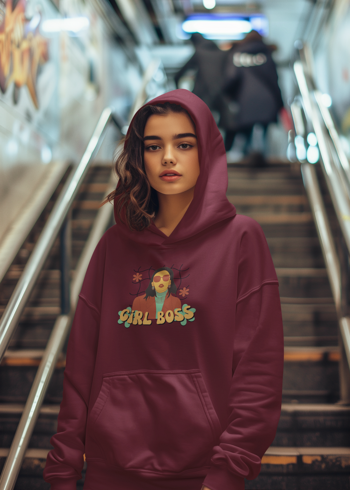 Bilkool Girl Boss Cotton Hoodies