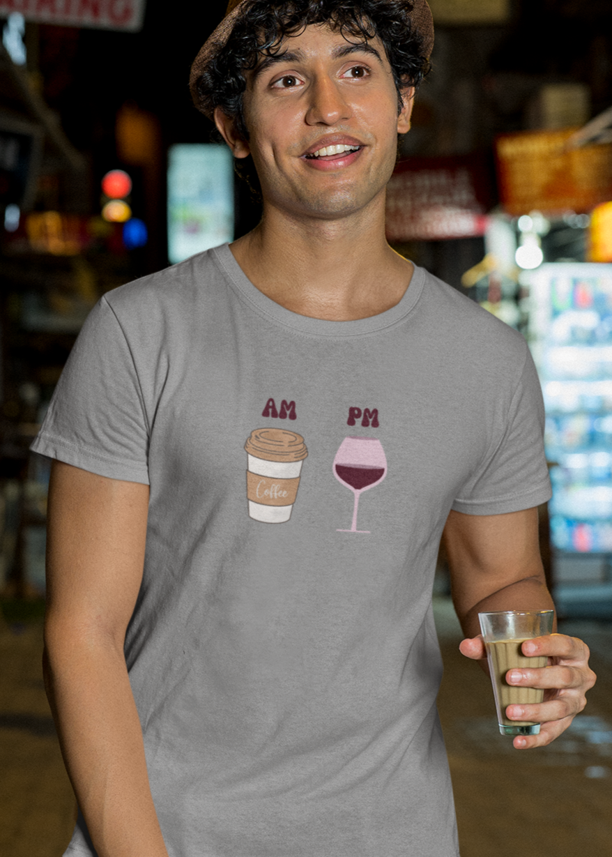 Bilkool AM PM Cotton Half Sleeve T-Shirt