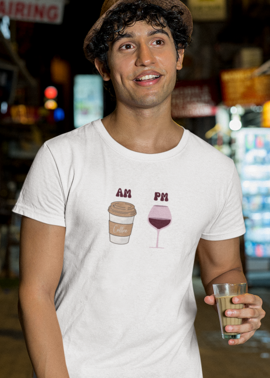 Bilkool AM PM Cotton Half Sleeve T-Shirt