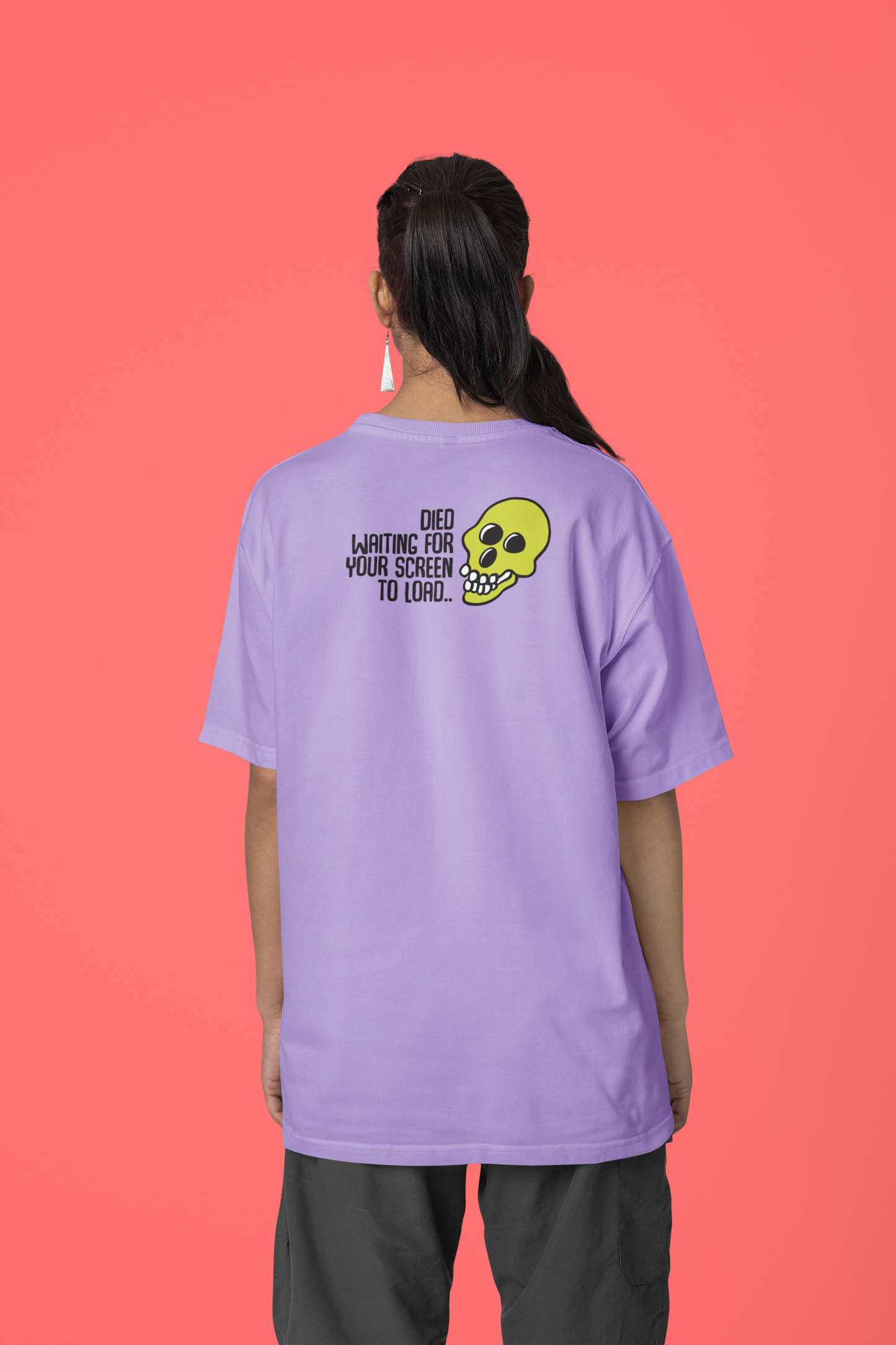 Corporat Died Waiting Oversized T-Shirt