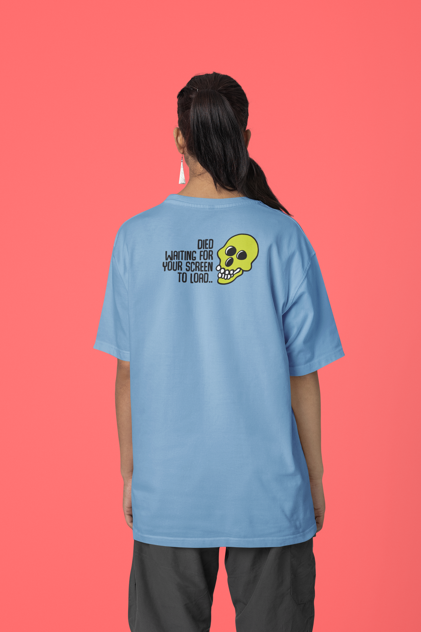 Corporat Died Waiting Oversized T-Shirt