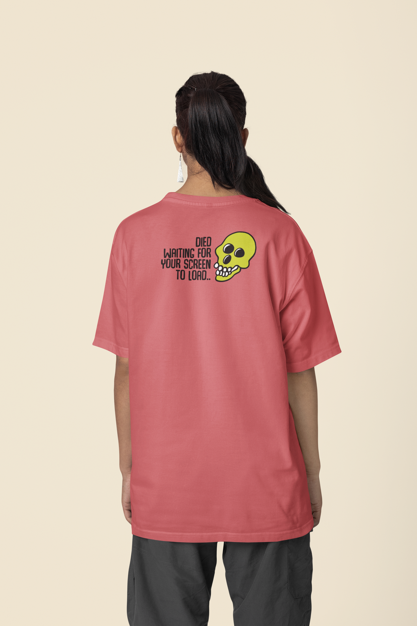 Corporat Died Waiting Oversized T-Shirt