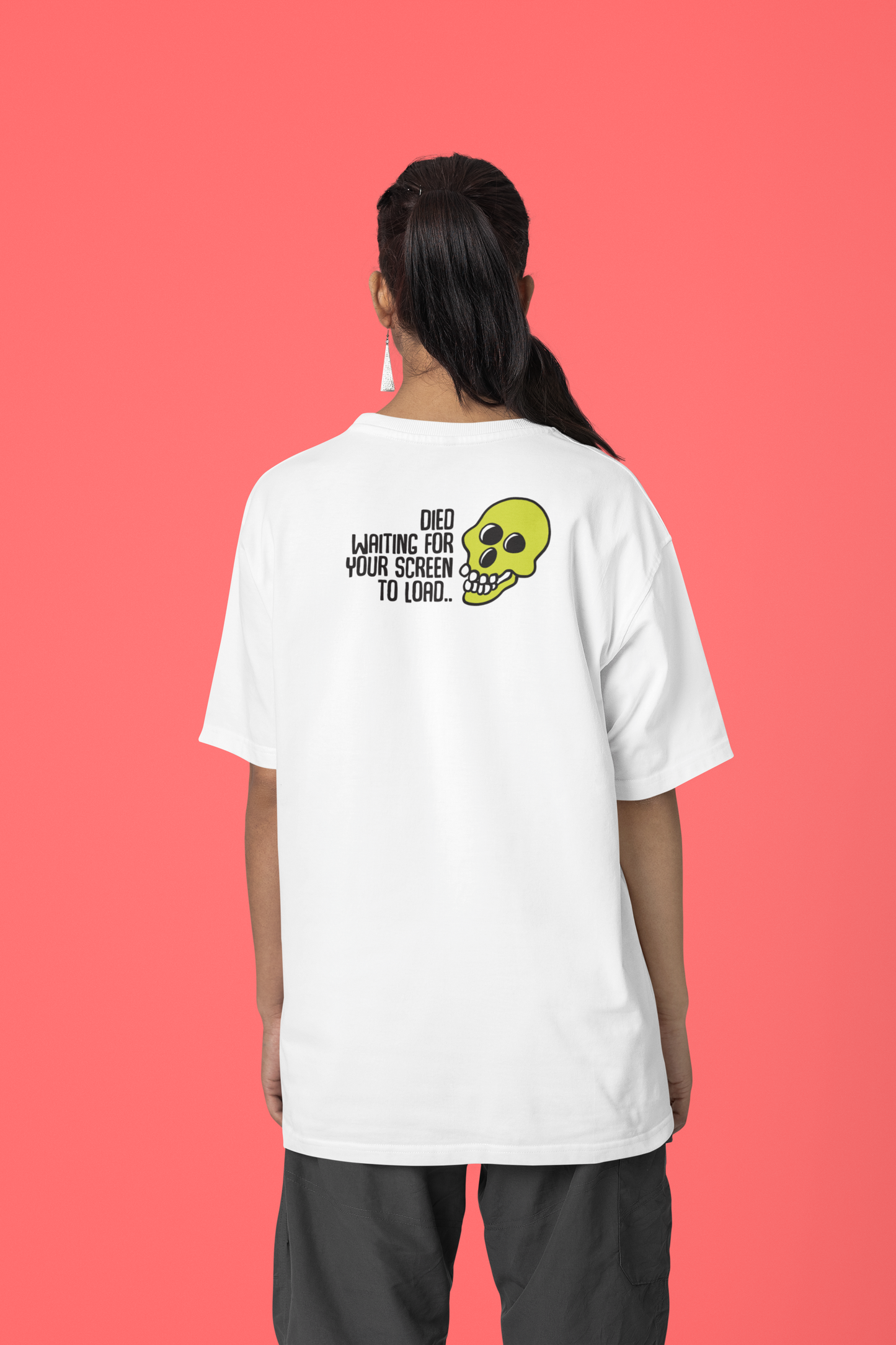 Corporat Died Waiting Oversized T-Shirt