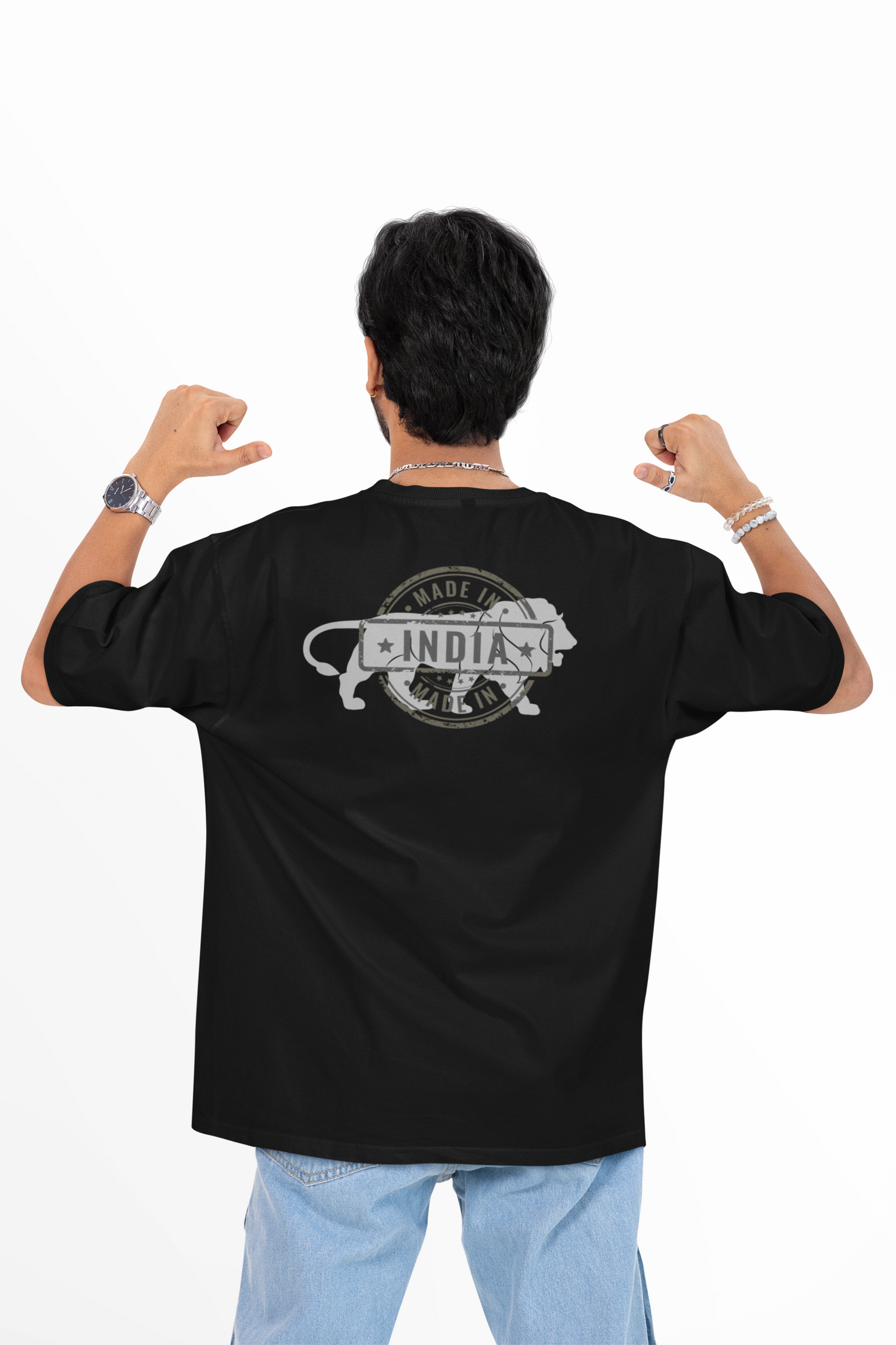 Bilkool Lion Oversized T-Shirt