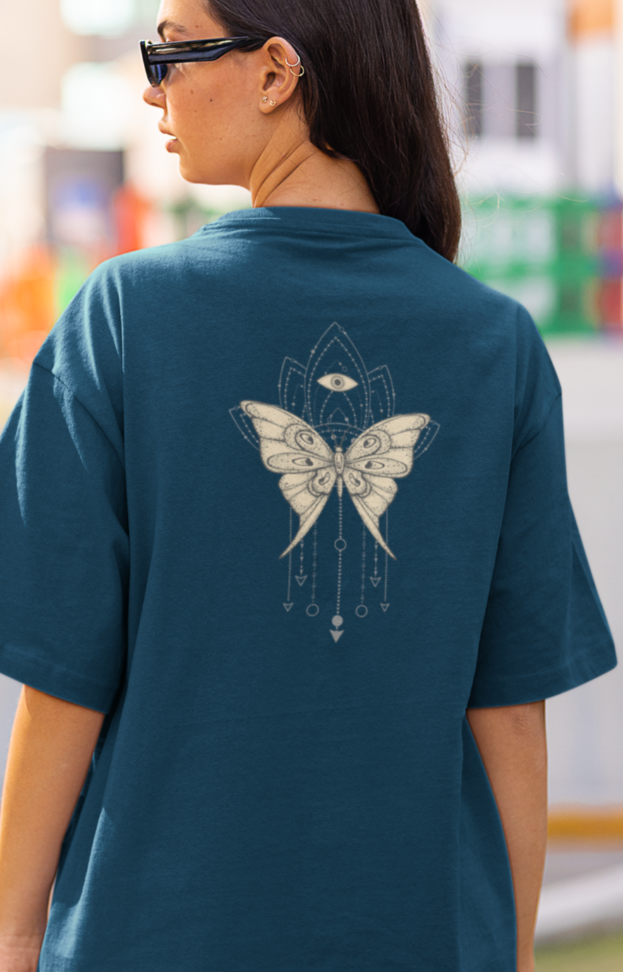 Bilkool Butterfly Oversized T-Shirt Design for Women