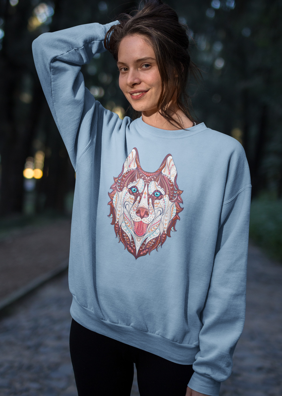 Bilkool Husky Life Cotton Sweatshirt