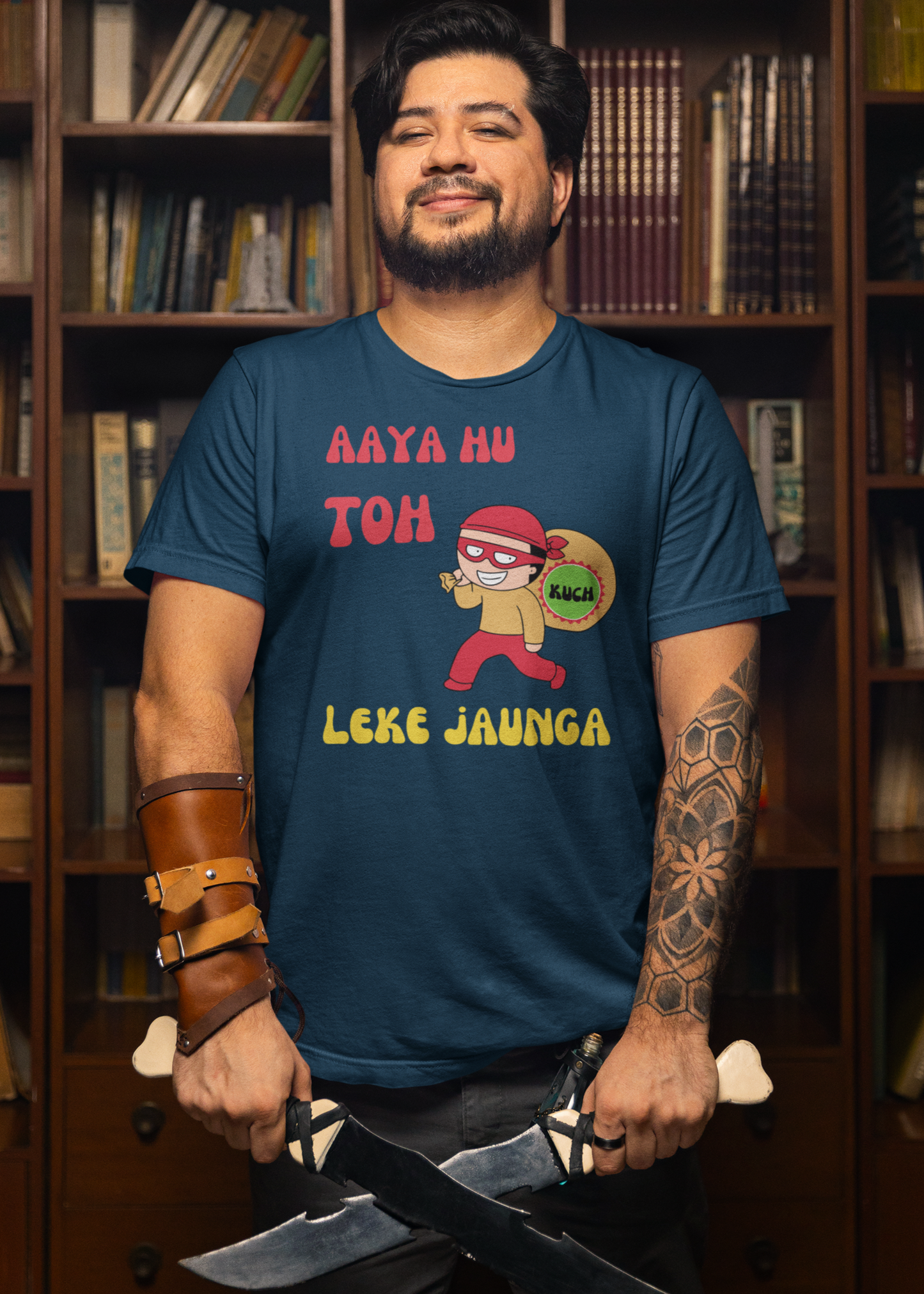 Bilkool Kuch Leke Jaunga Cotton Half Sleeve T-Shirt