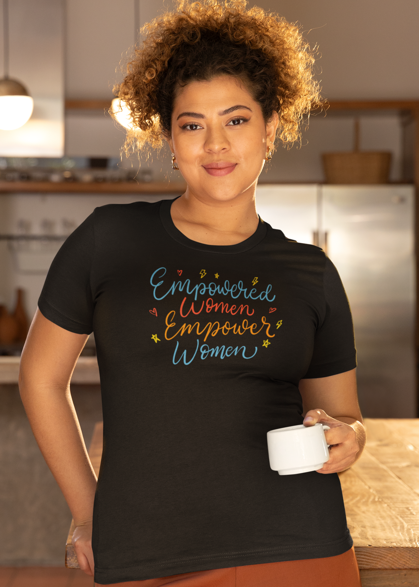 Bilkool Empowered Cotton Half Sleeve T-Shirt for Women