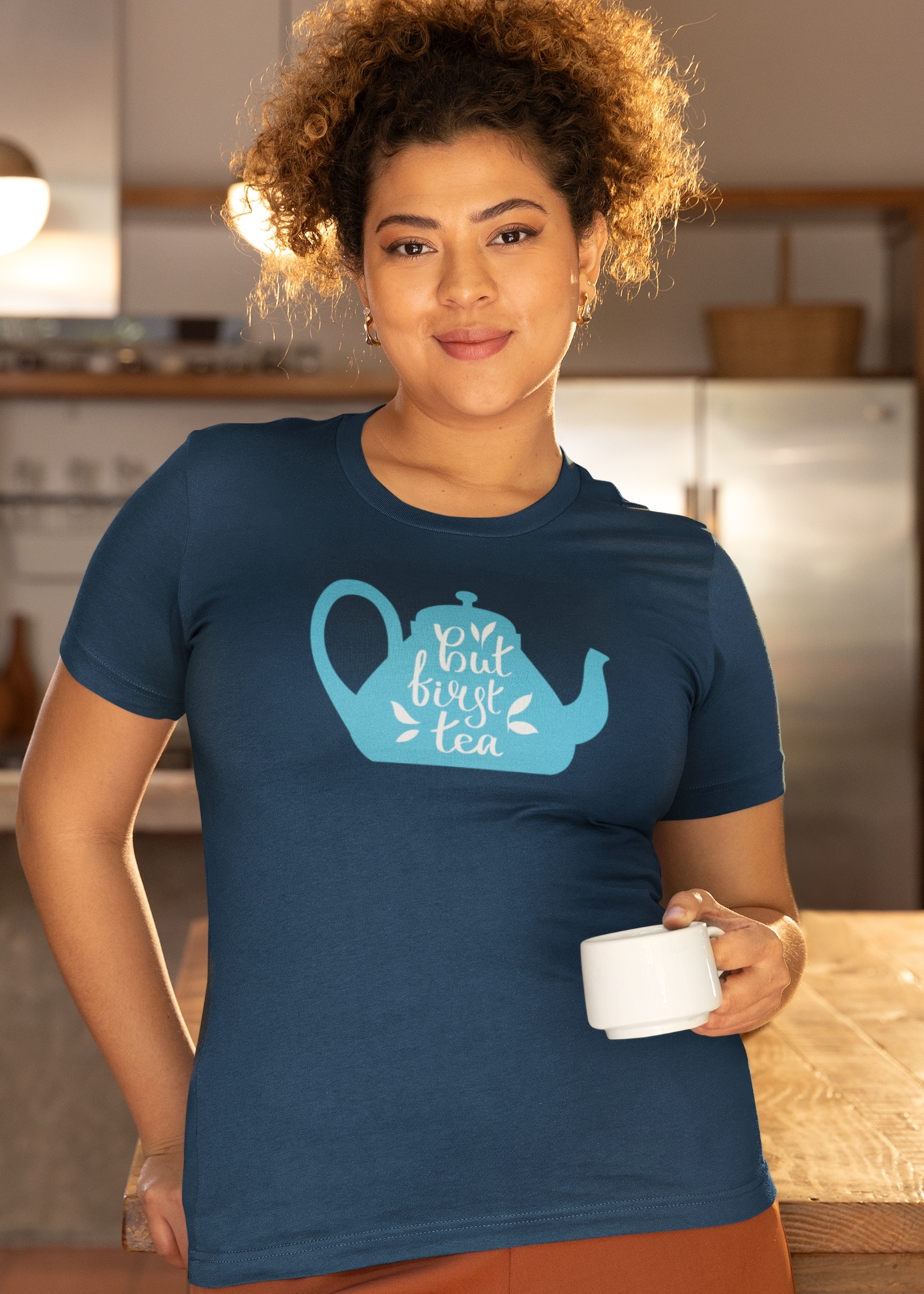 Bilkool Tea Cotton Half Sleeve T-Shirt for Women