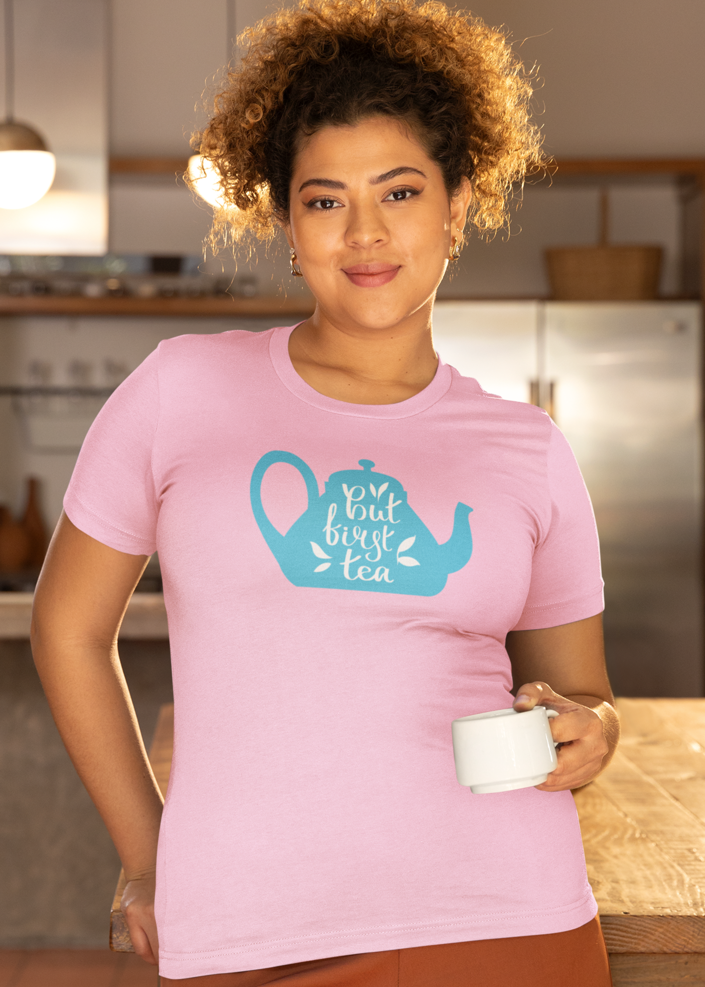 Bilkool Tea Cotton Half Sleeve T-Shirt for Women