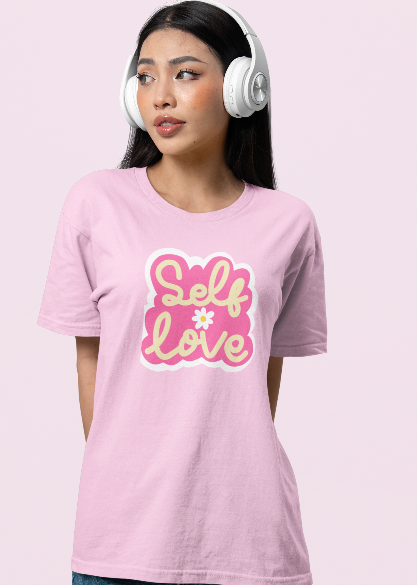 Bilkool Self Love Cotton Half Sleeves T-Shirt for Women
