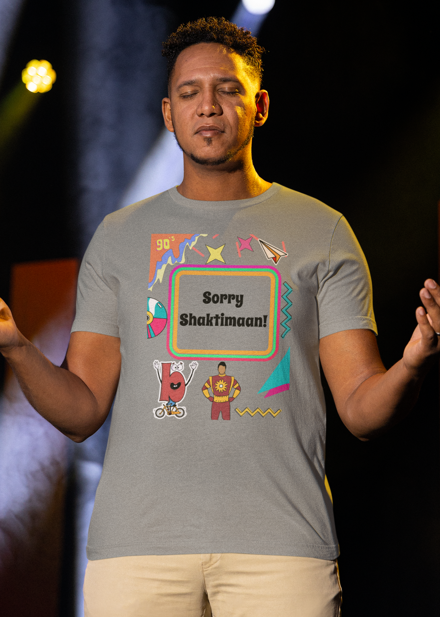 Bilkool Sorry Shaktimaan Cotton Half Sleeve T-Shirt