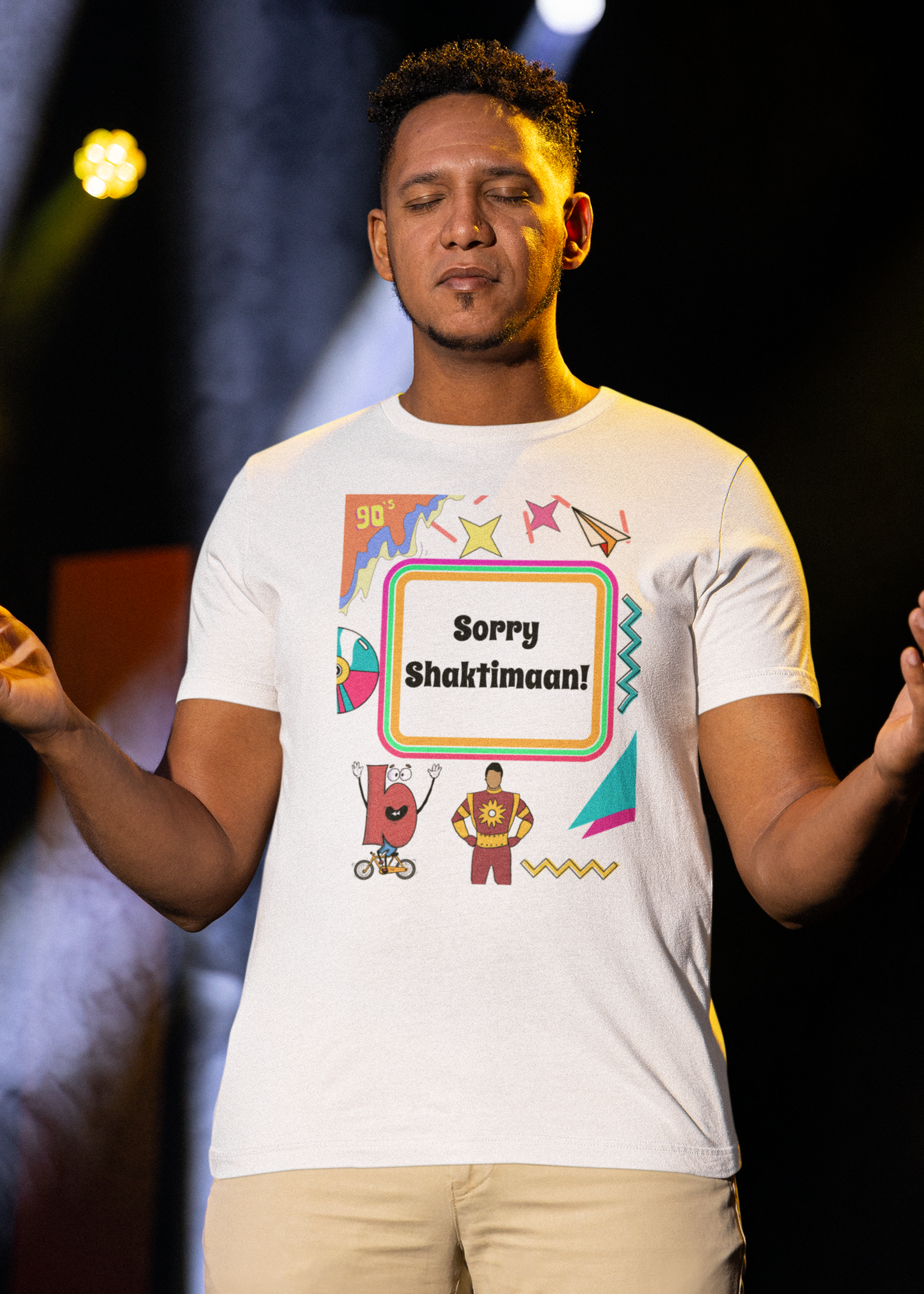 Bilkool Sorry Shaktimaan Cotton Half Sleeve T-Shirt