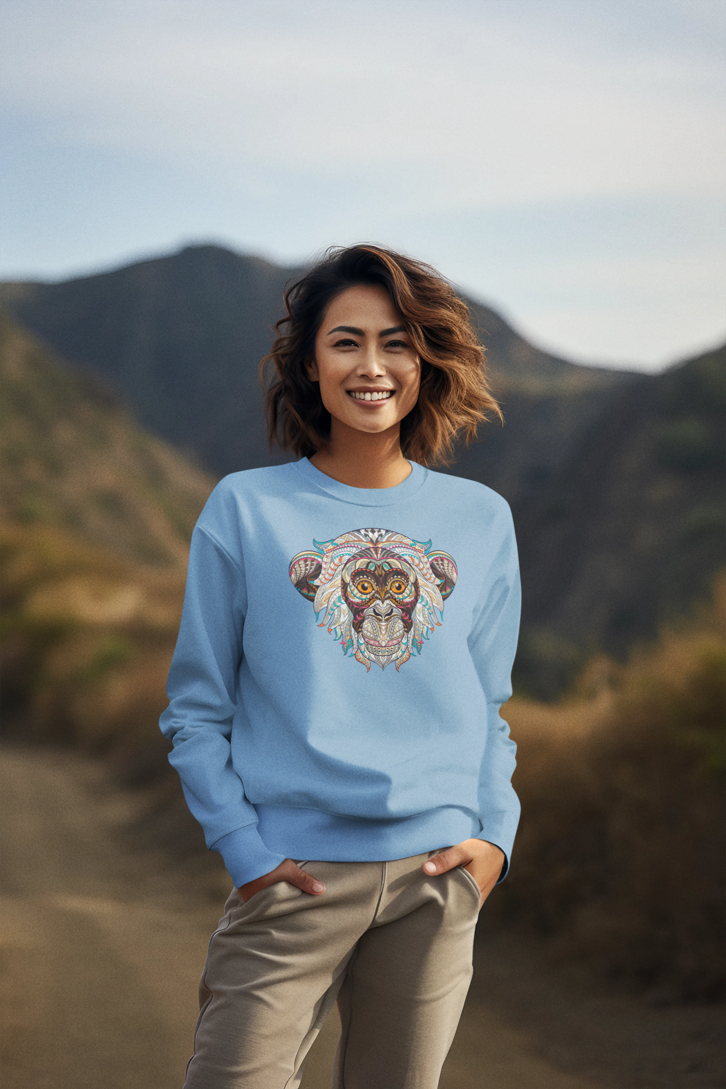 Bilkool Monkey Baba Cotton Sweatshirt