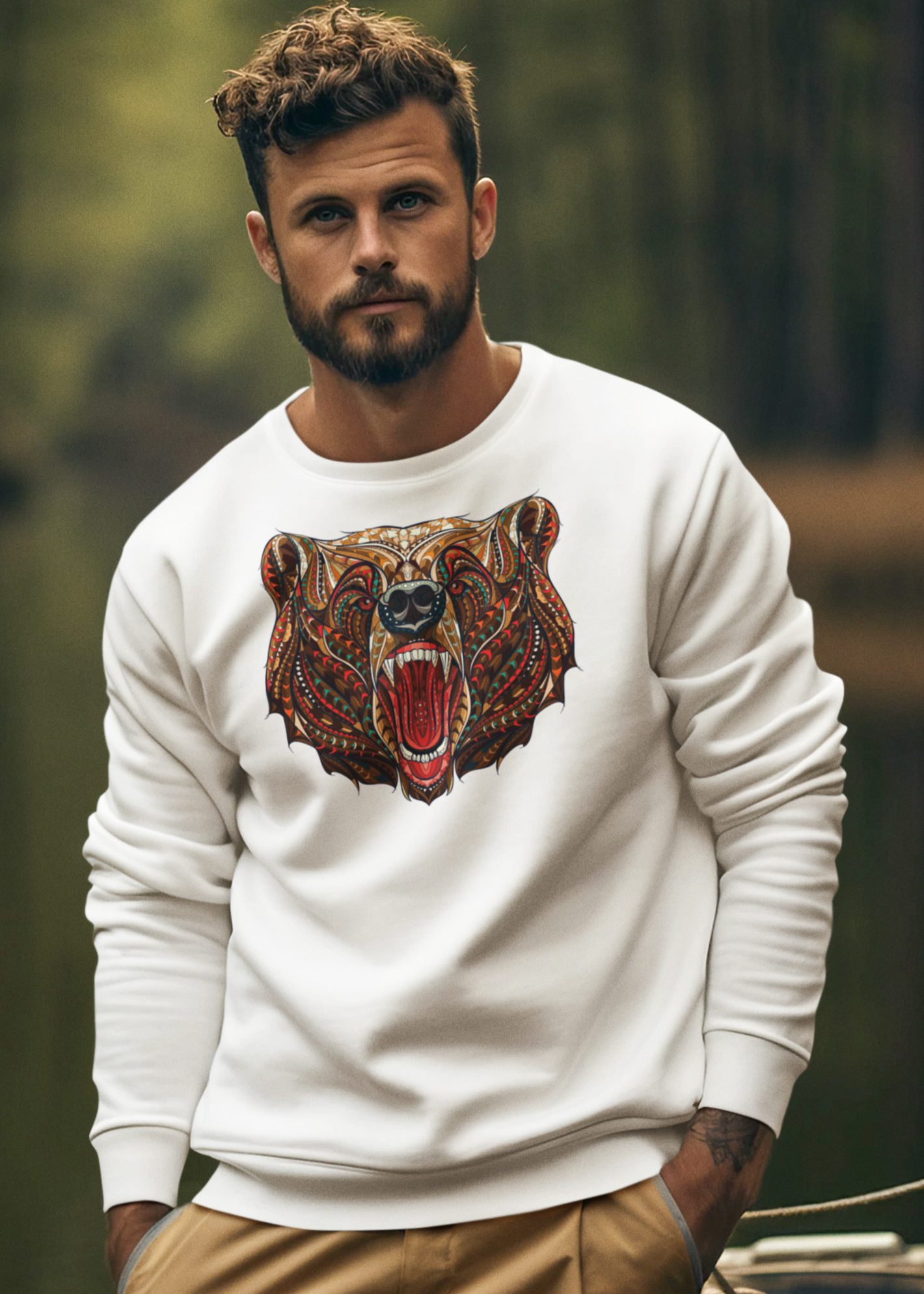 Bilkool Bhalu Aaya Cotton Sweatshirt