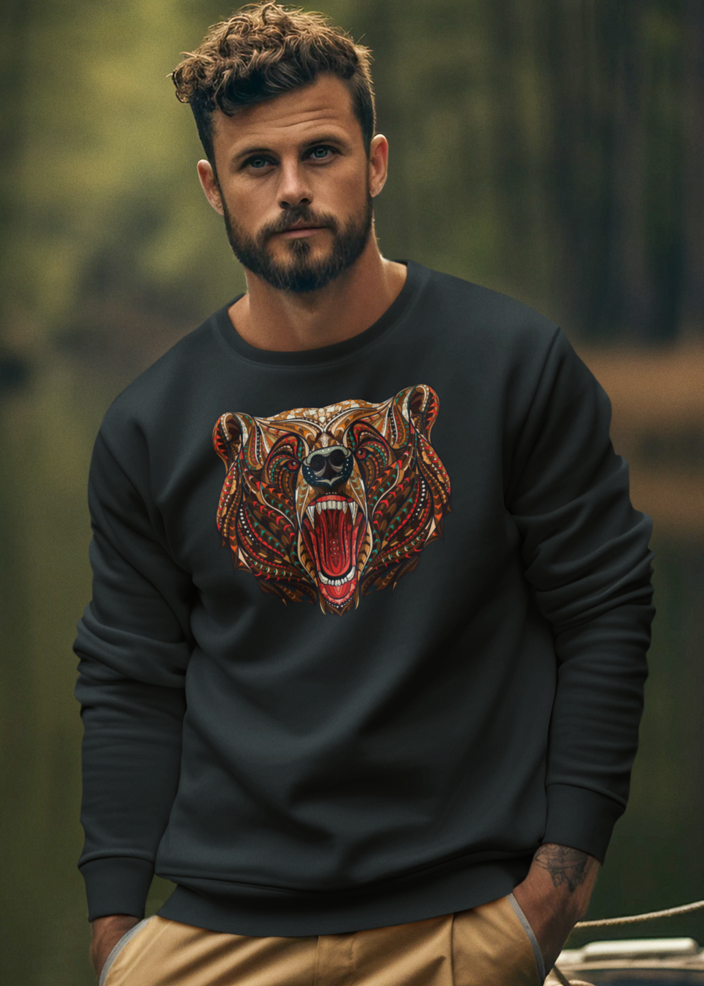 Bilkool Bhalu Aaya Cotton Sweatshirt