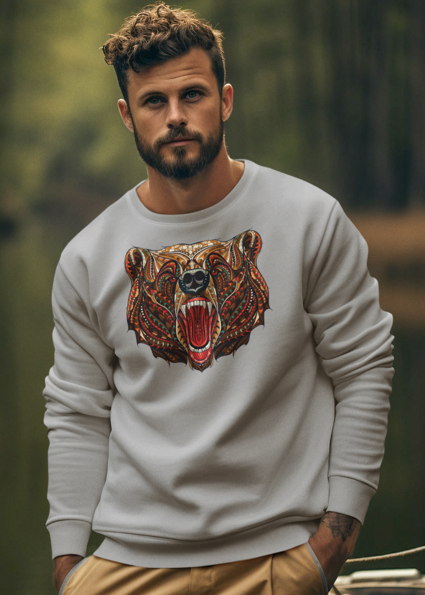 Bilkool Bhalu Aaya Cotton Sweatshirt