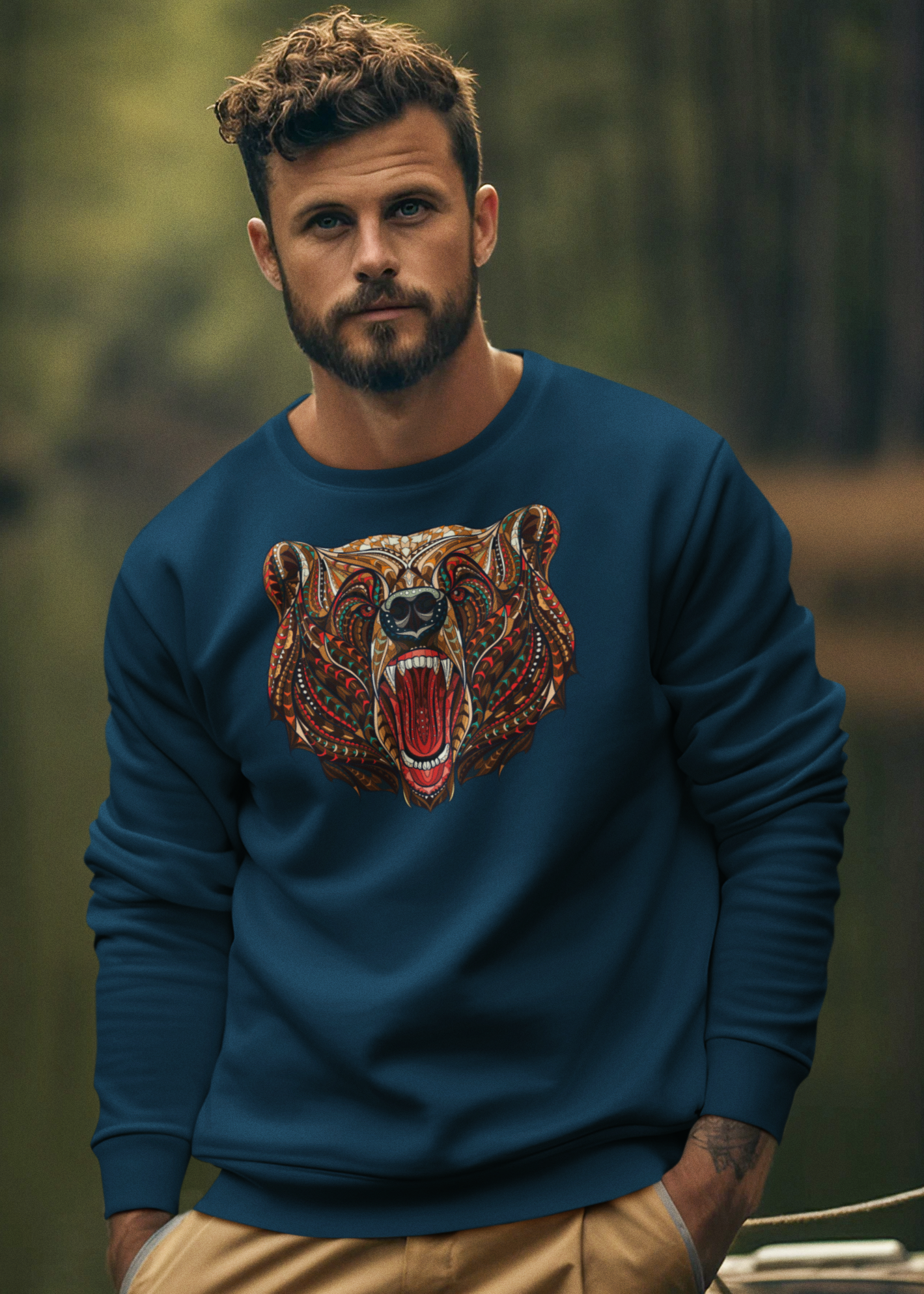 Bilkool Bhalu Aaya Cotton Sweatshirt