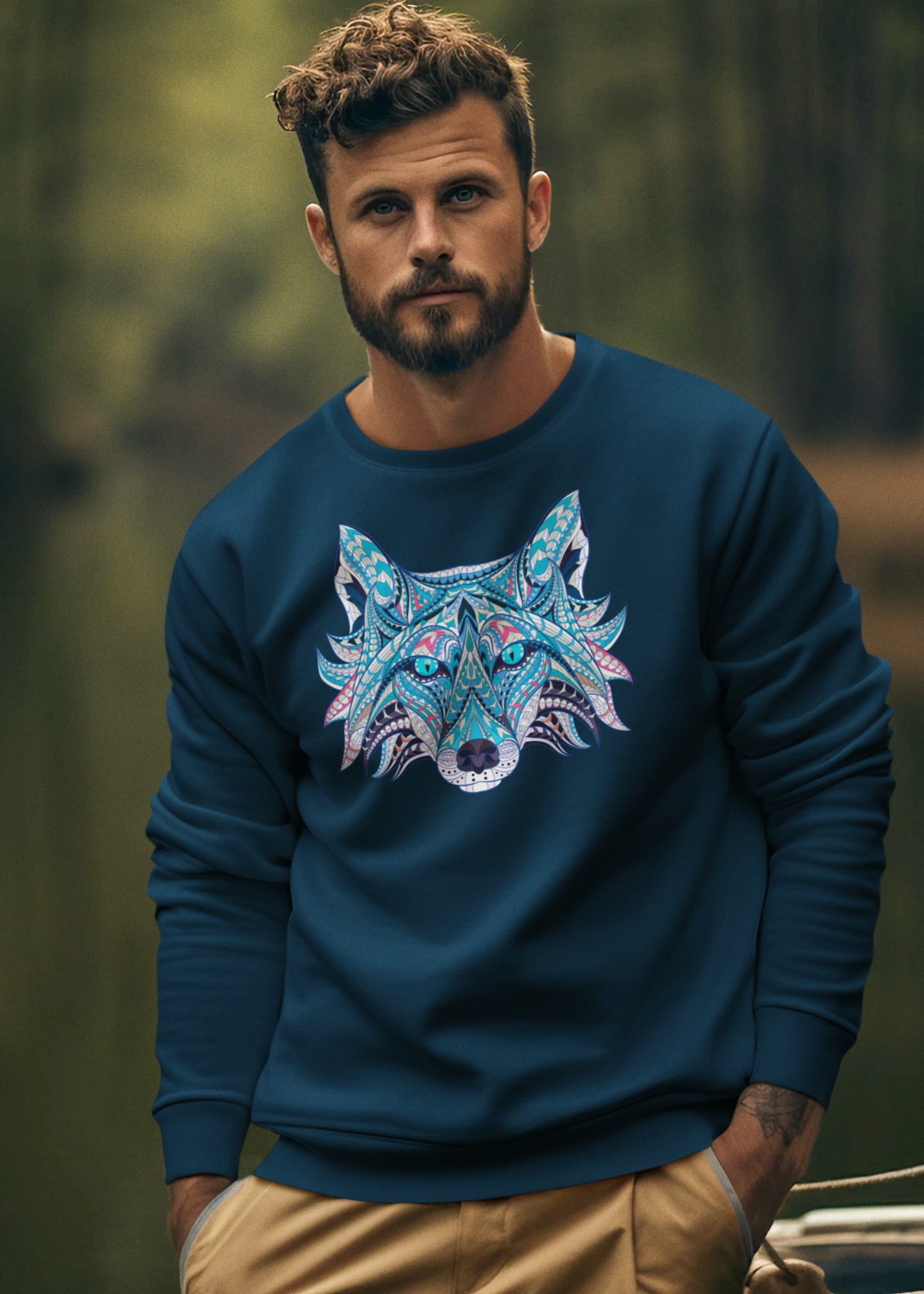 Bilkool Neela Bhediya Cotton Sweatshirt