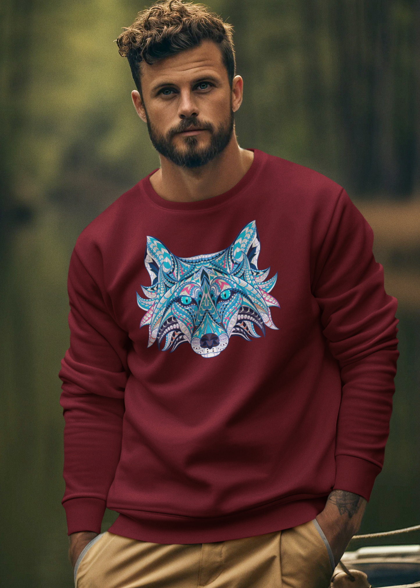 Bilkool Neela Bhediya Cotton Sweatshirt