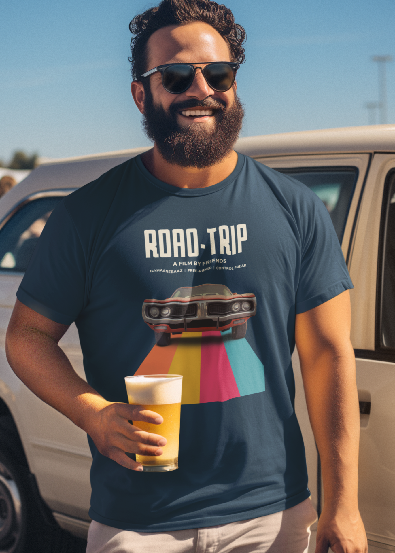 Bilkool Road Trip Half Sleeve T-Shirt