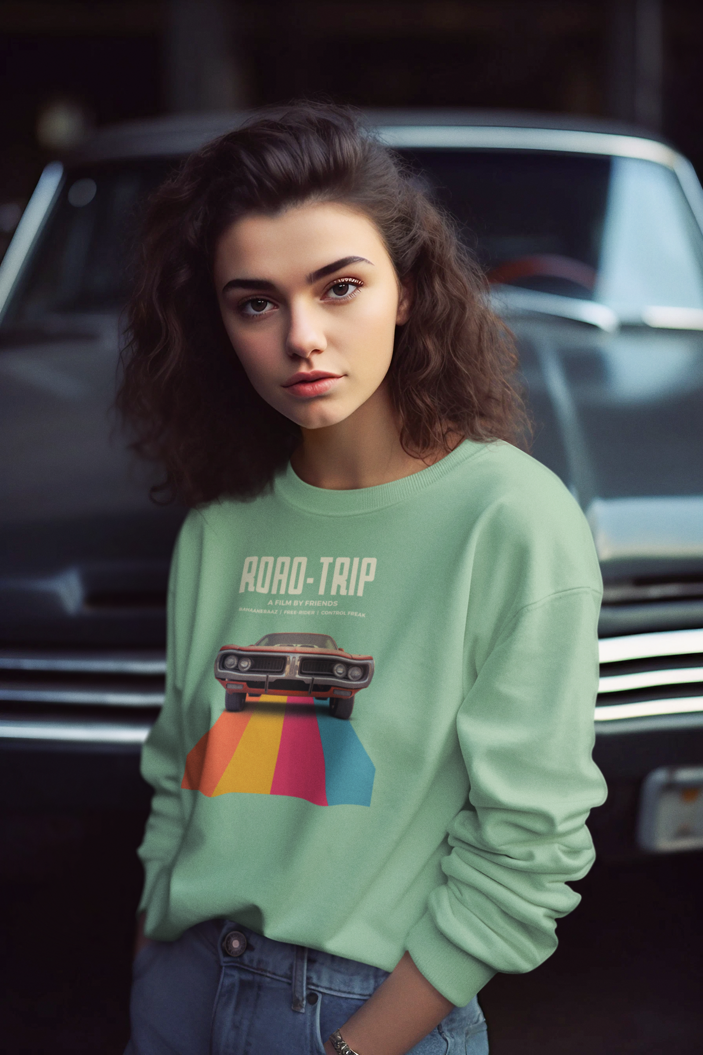 Bilkool Road Trip Cotton Sweatshirt