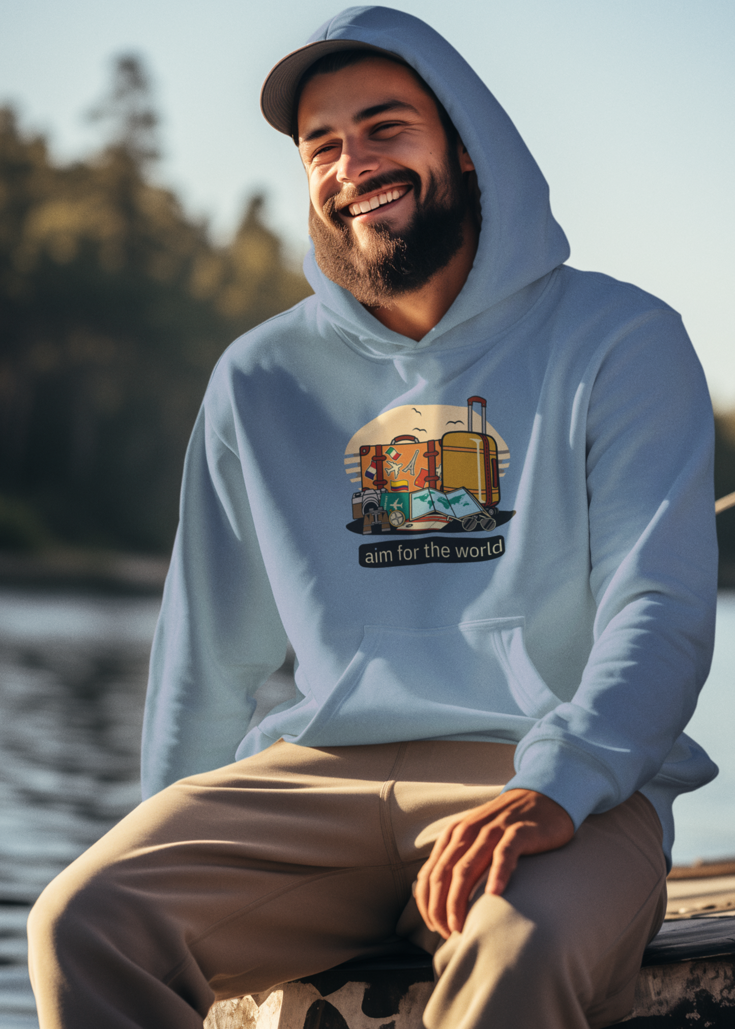 Bilkool Aim For The World Cotton Hoodies