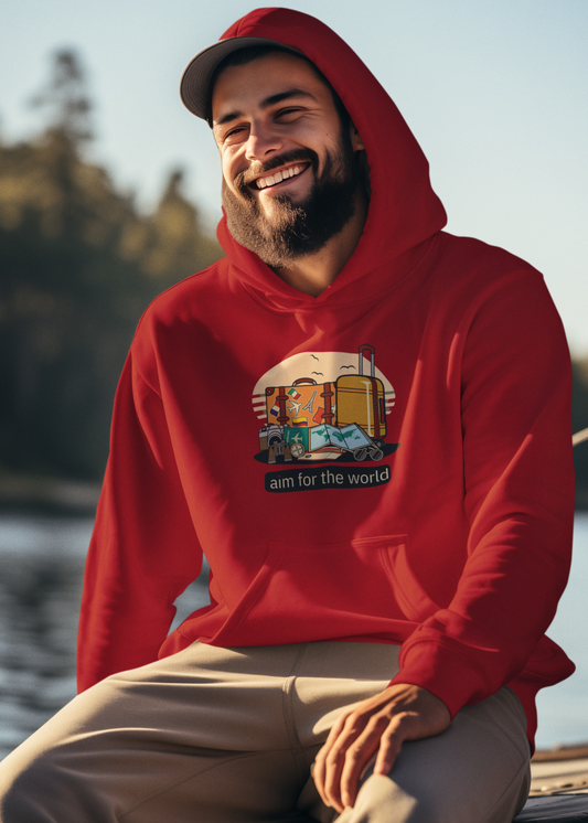 Bilkool Aim For The World Cotton Hoodies