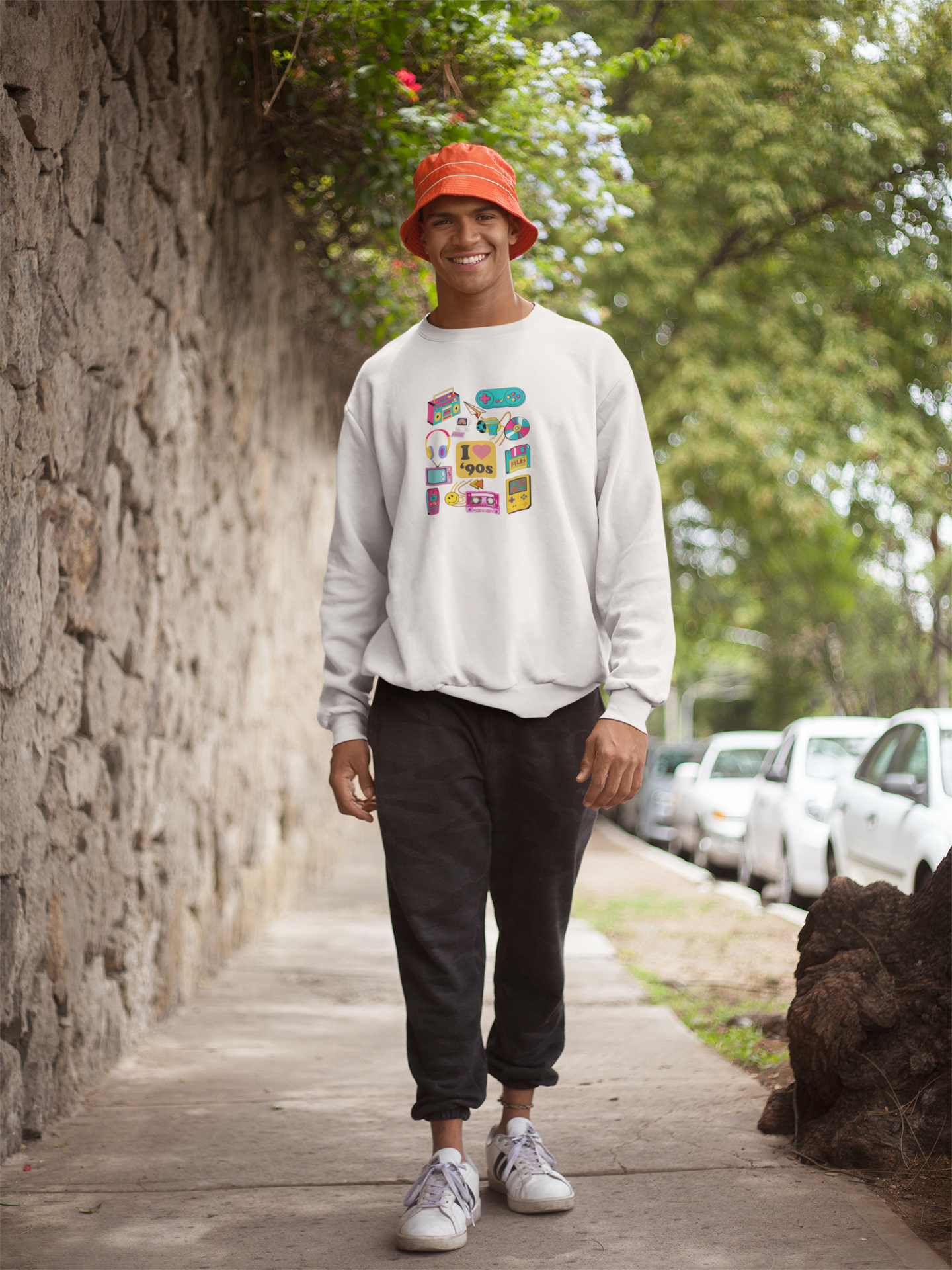 Bilkool Day in the life of 90s Cotton Sweatshirt