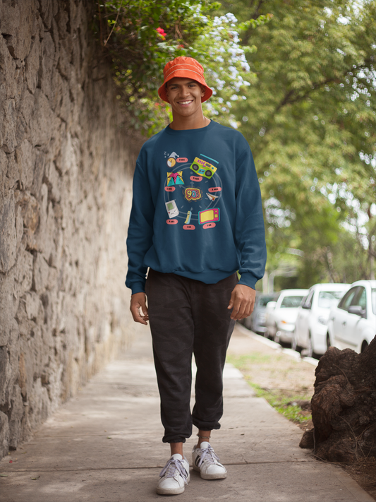 Bilkool Day in the life of 90s Cotton Sweatshirt