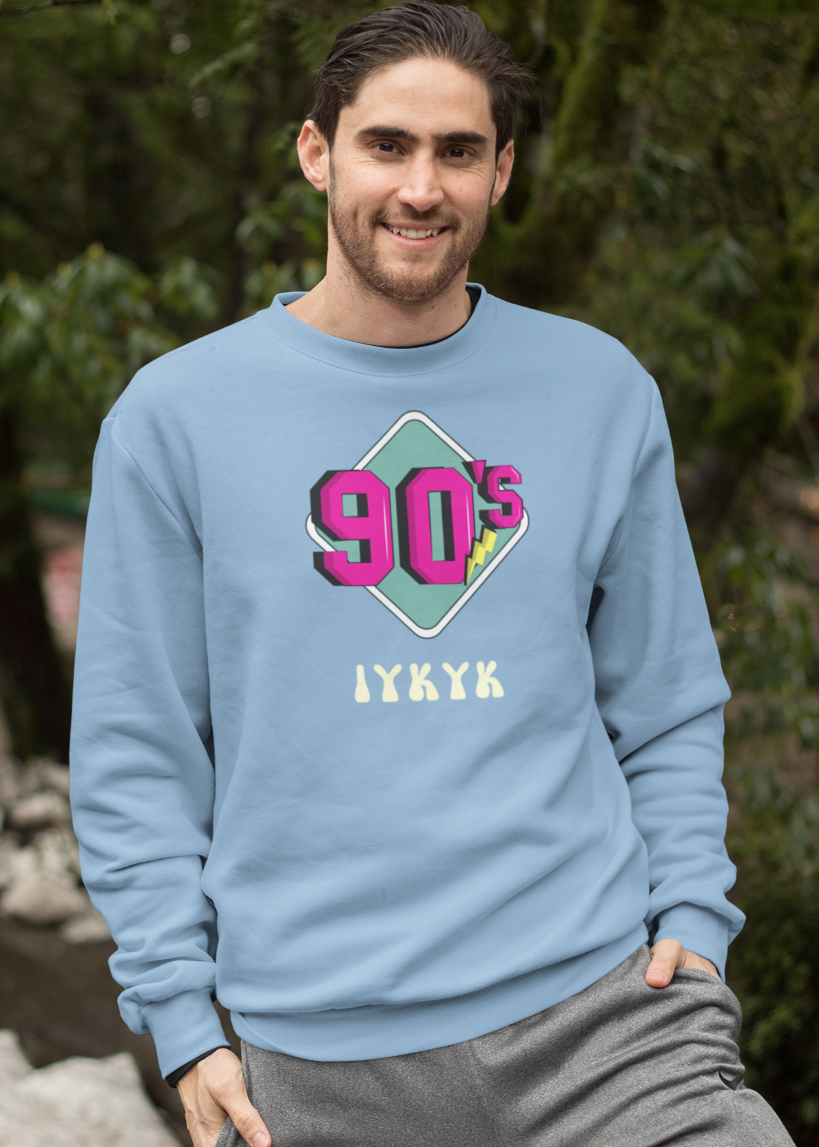 Bilkool 90s IYKYK Cotton Sweatshirt