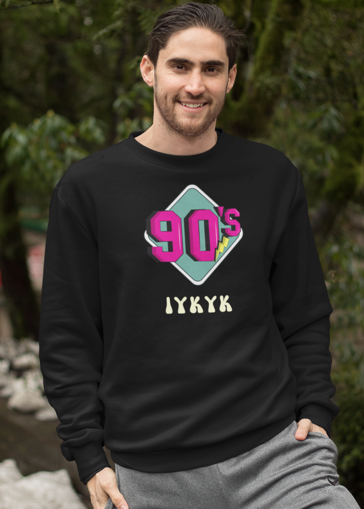Bilkool 90s IYKYK Cotton Sweatshirt