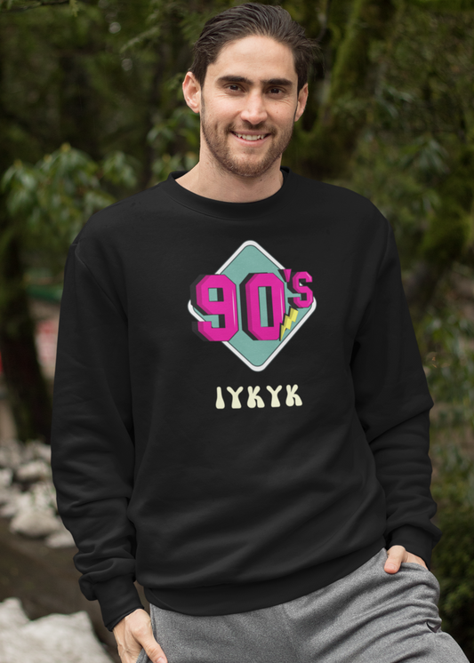 Bilkool 90s IYKYK Cotton Sweatshirt