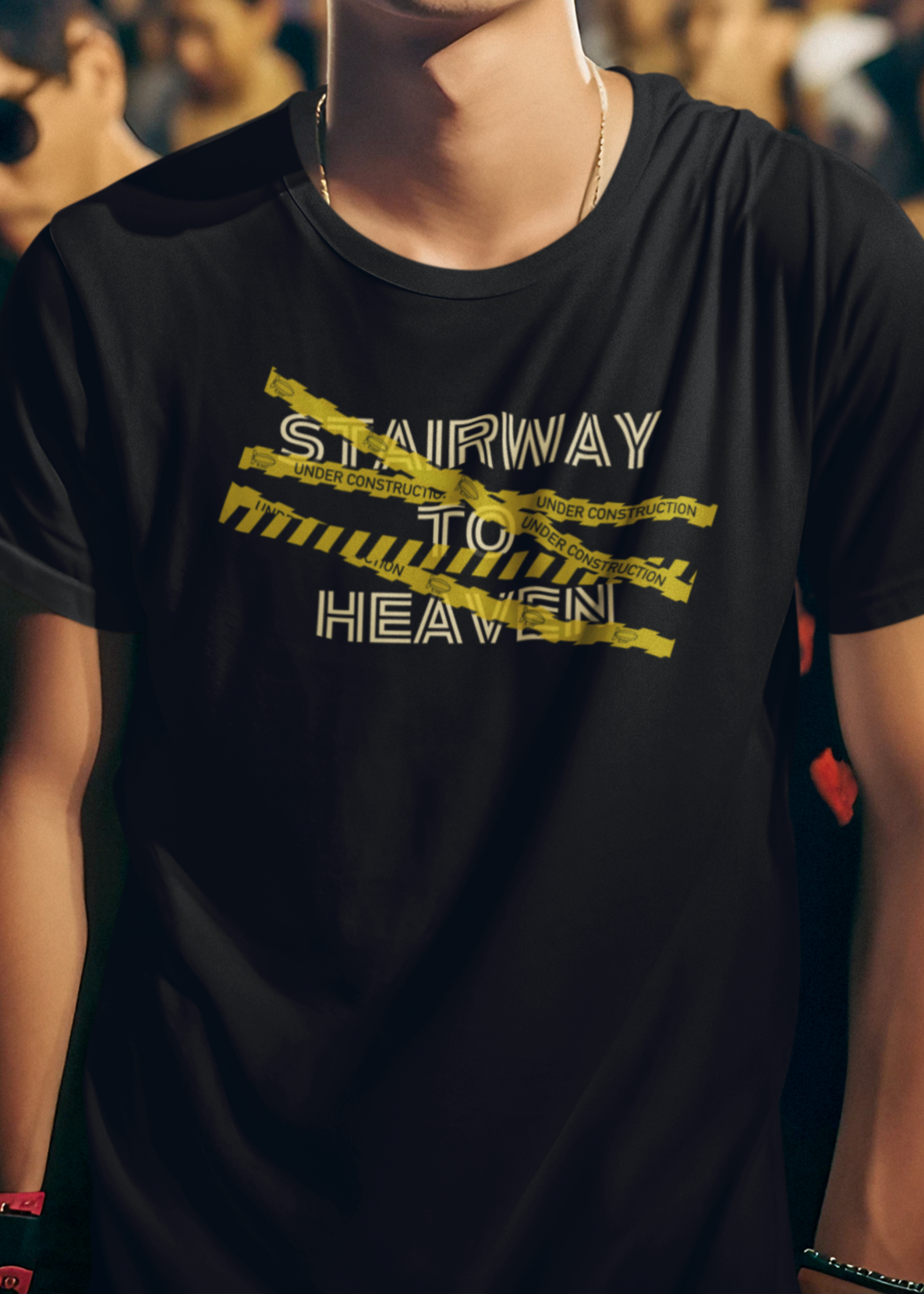 Bilkool Stairway To Heaven Cotton Half Sleeve T-Shirt