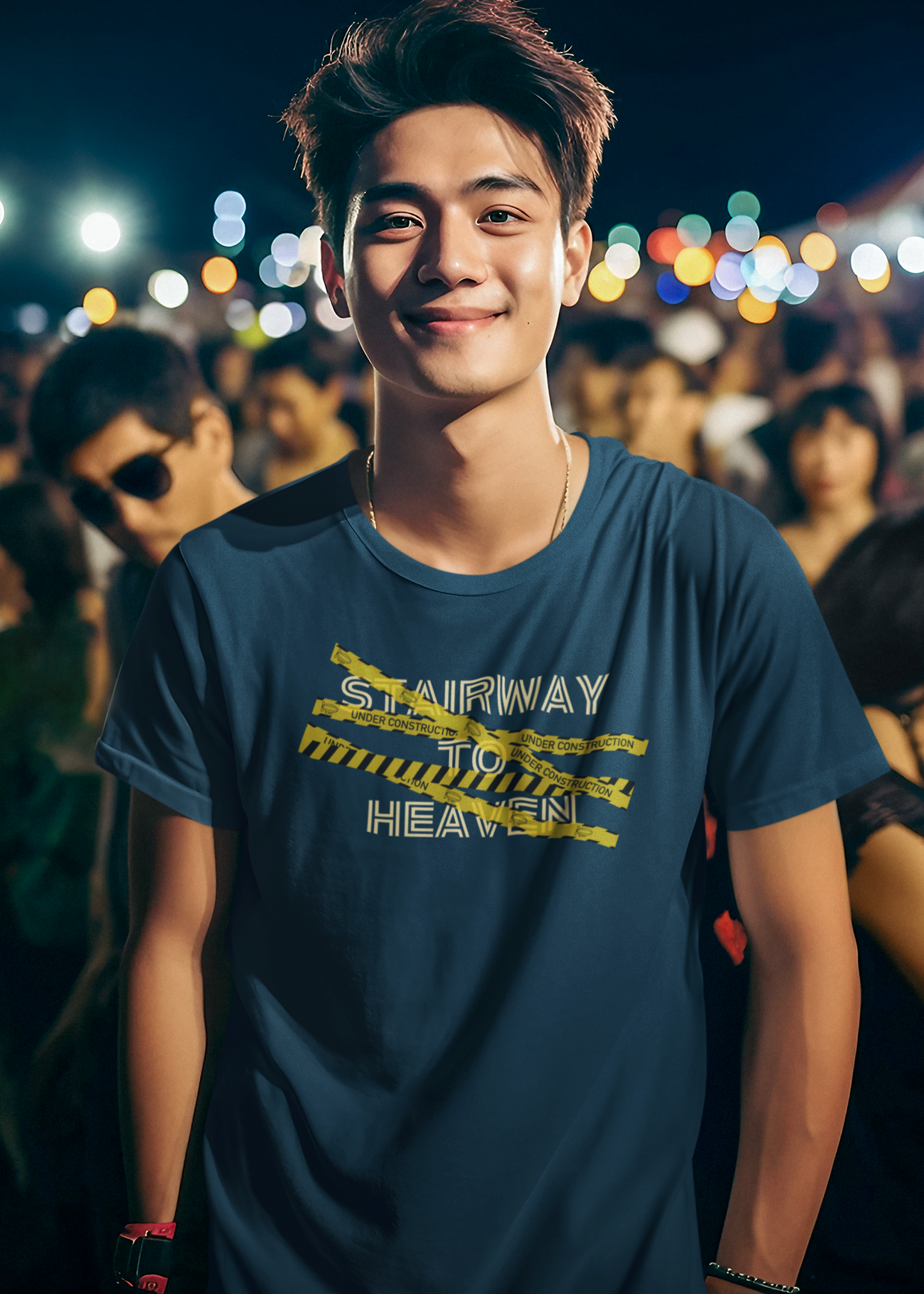 Bilkool Stairway To Heaven Cotton Half Sleeve T-Shirt