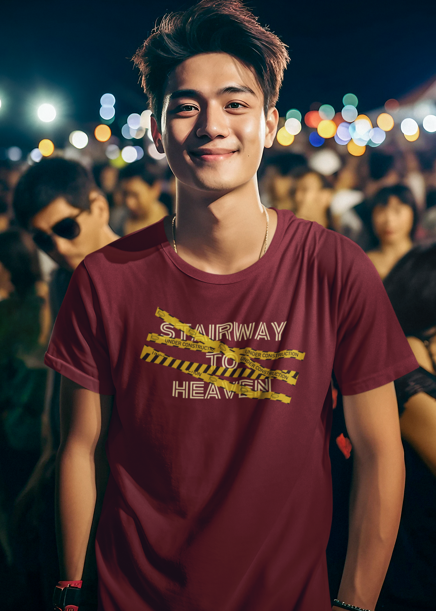 Bilkool Stairway To Heaven Cotton Half Sleeve T-Shirt