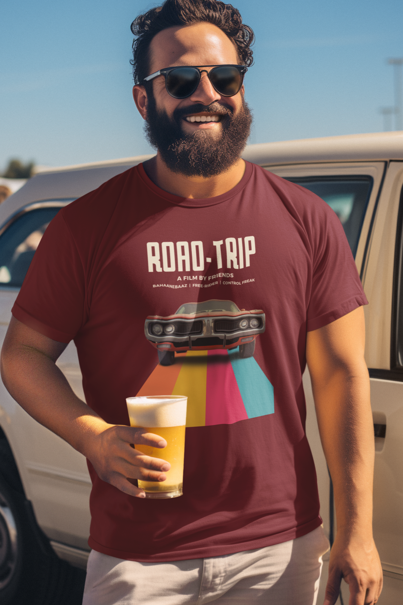 Bilkool Road Trip Half Sleeve T-Shirt