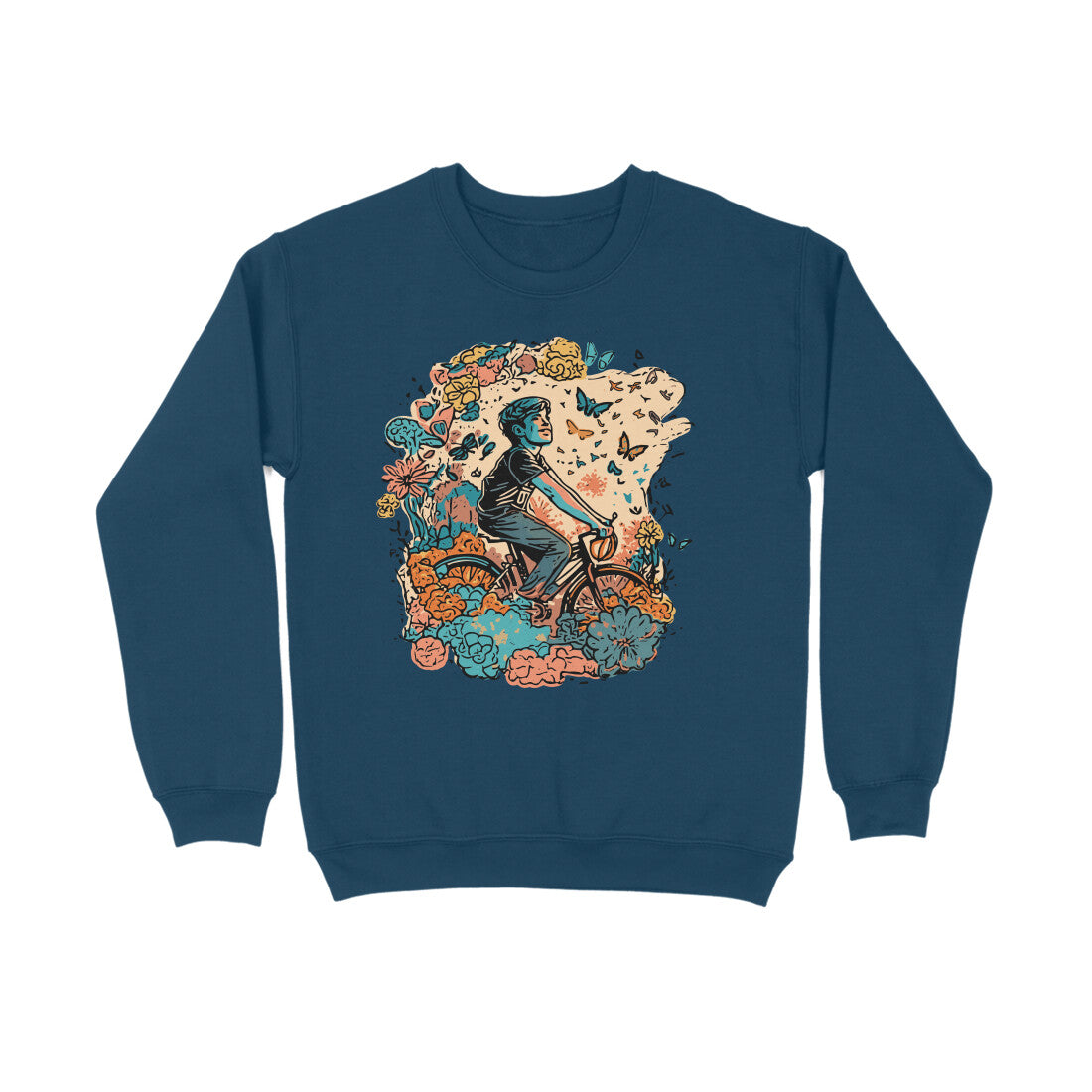 Bilkool Happy Place Cotton Sweatshirt