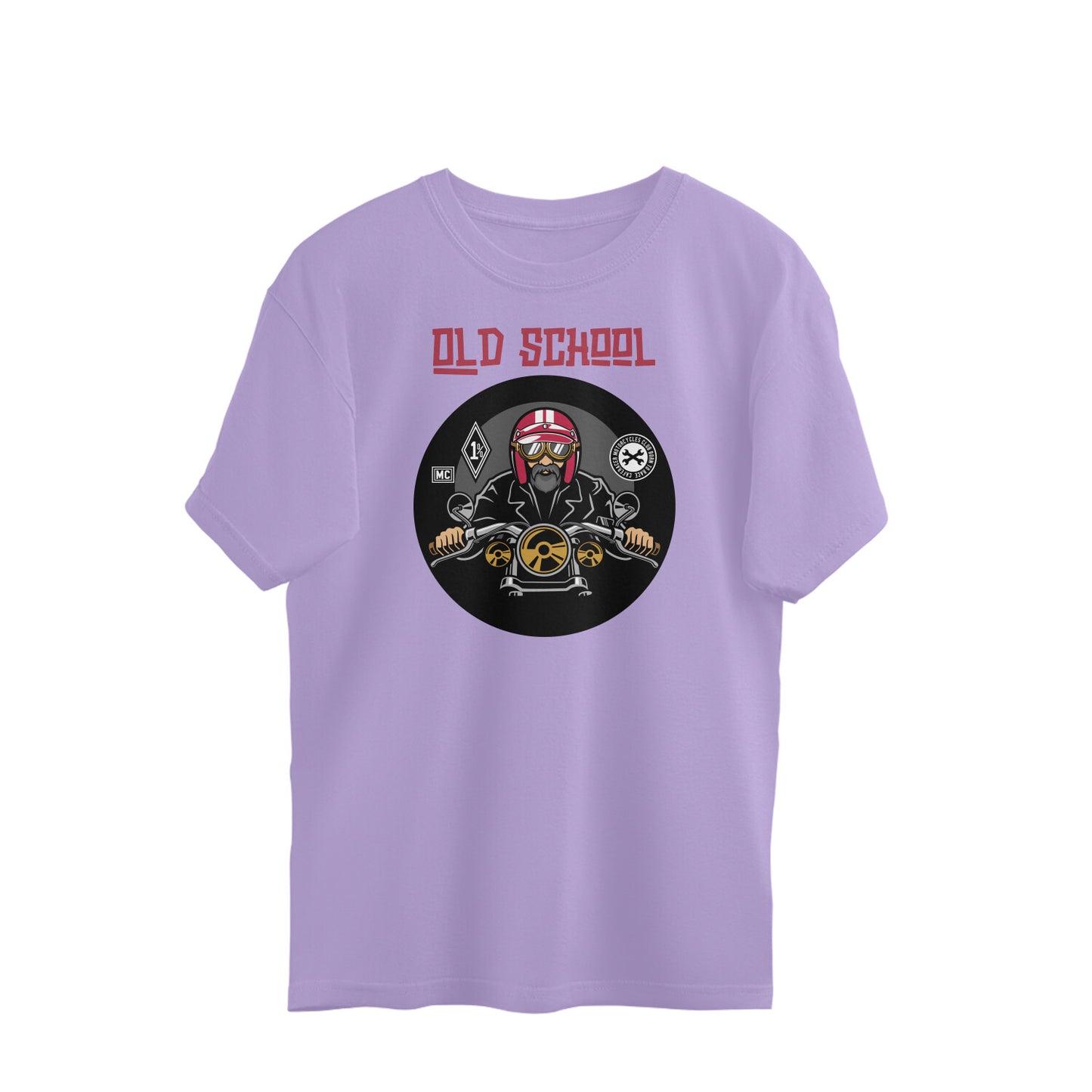 Bilkool Old School Biker Oversized T-shirt