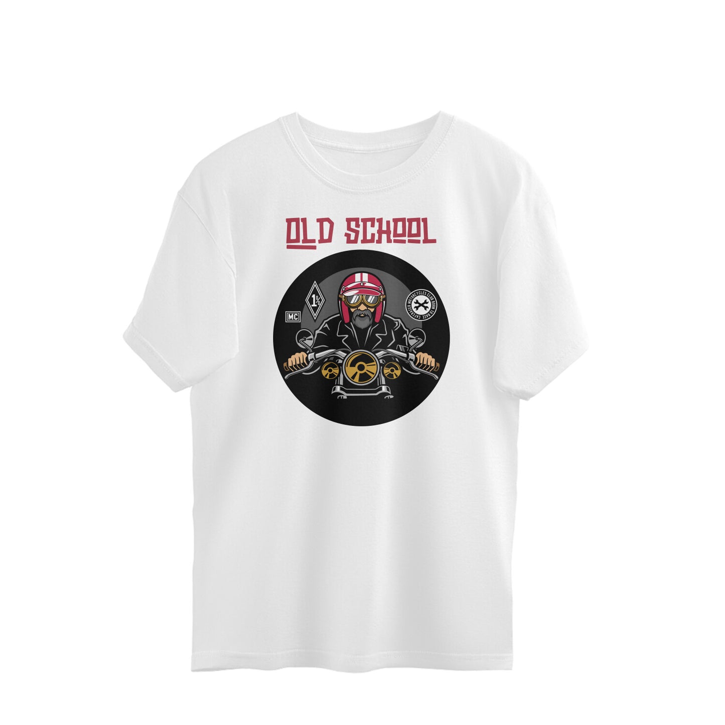 Bilkool Old School Biker Oversized T-shirt