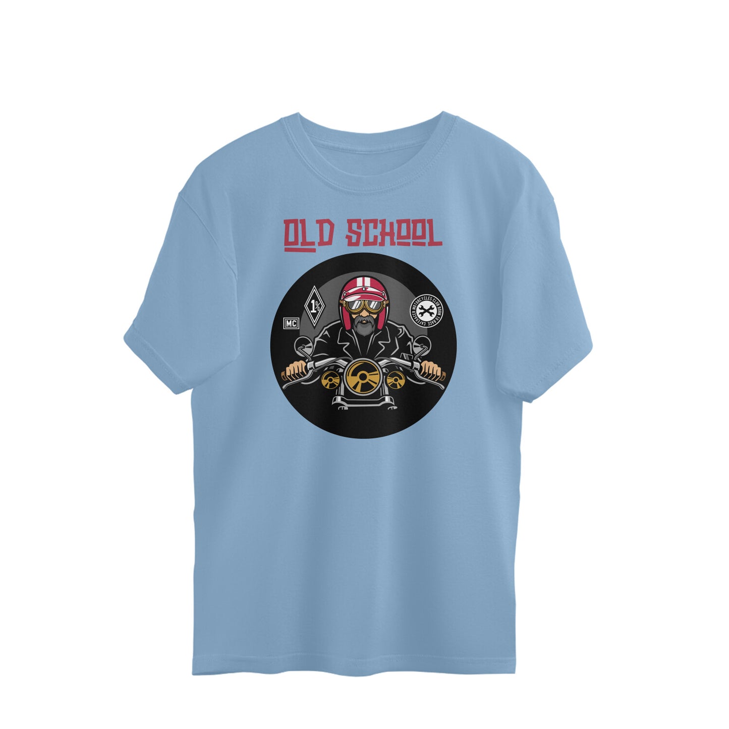 Bilkool Old School Biker Oversized T-shirt