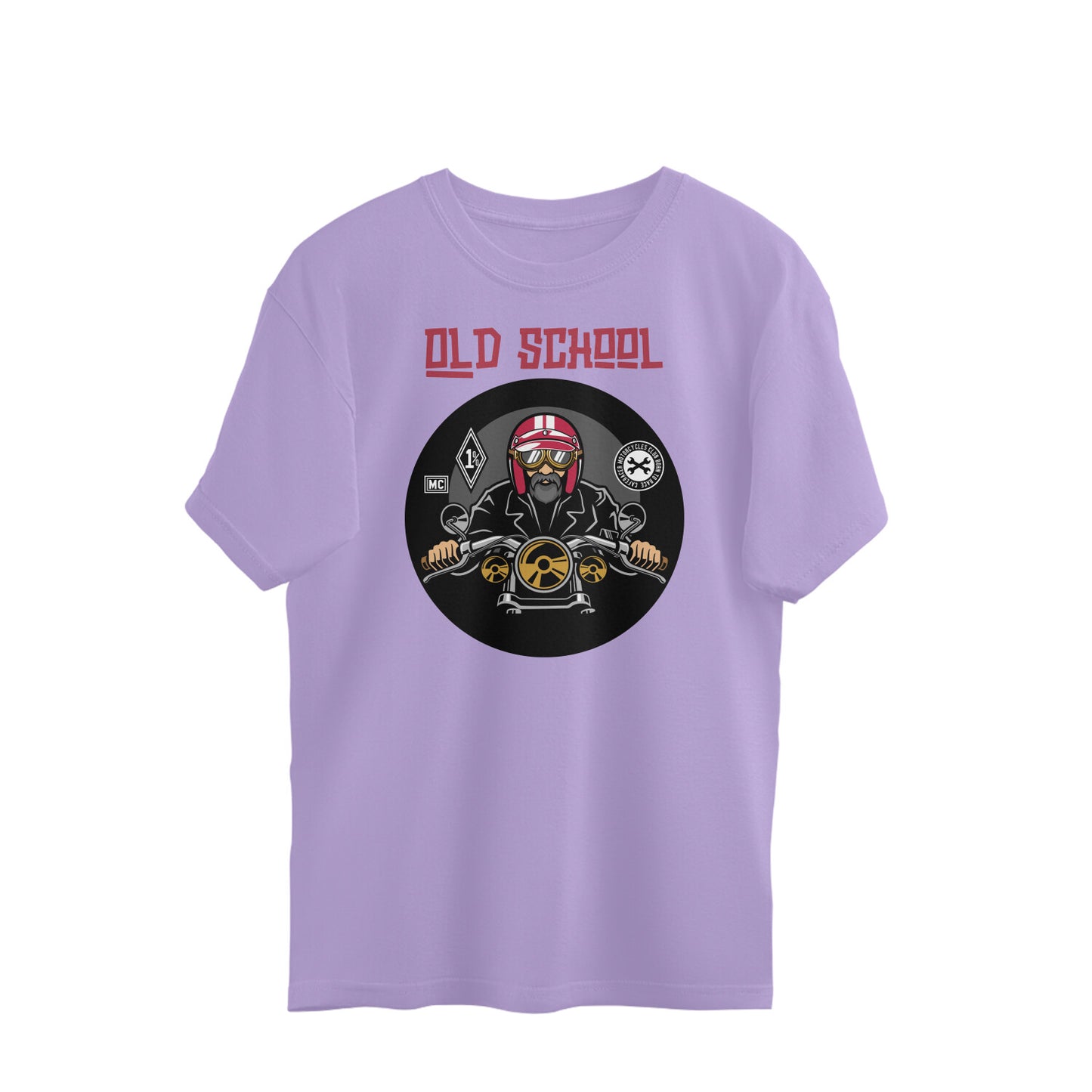 Bilkool Old School Biker Oversized T-shirt