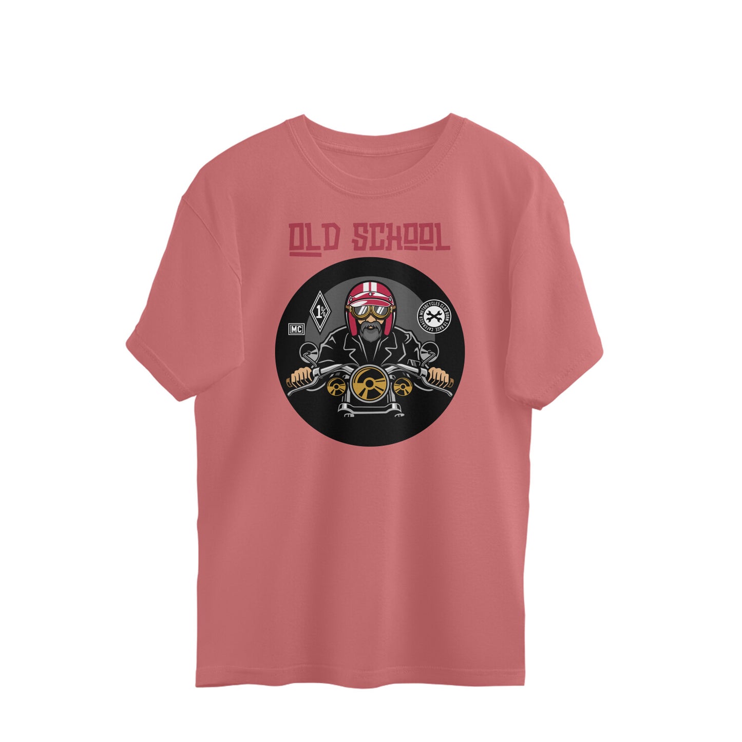 Bilkool Old School Biker Oversized T-shirt