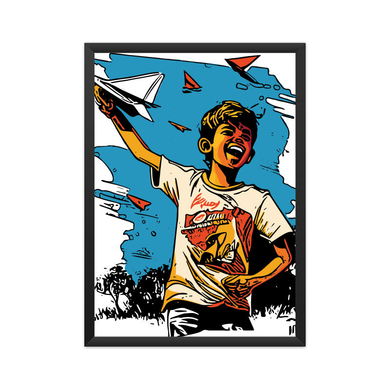 Bilkool Paper Plane A4 Poster